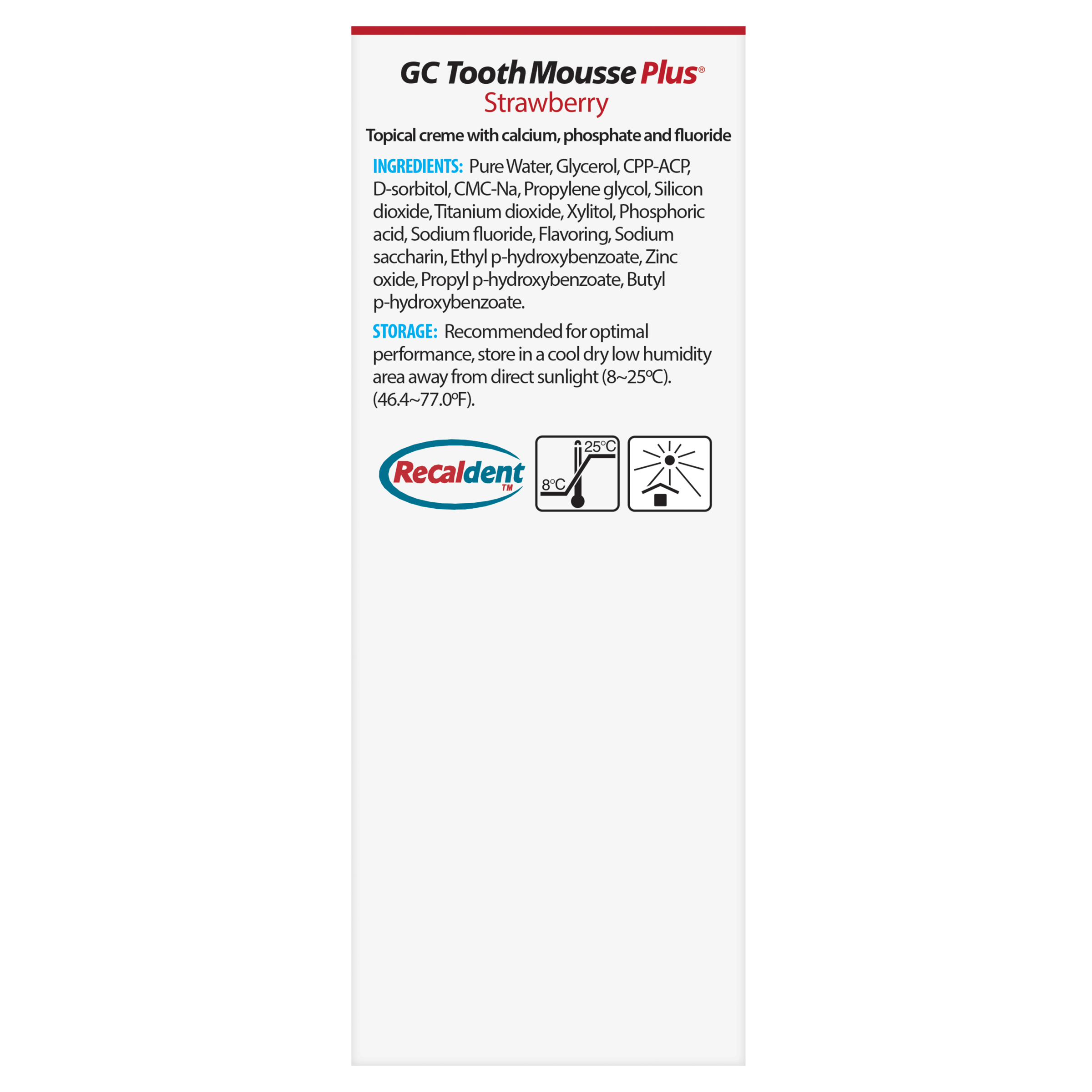 GC Tooth Mousse Plus Strawberry 40g - Image 2