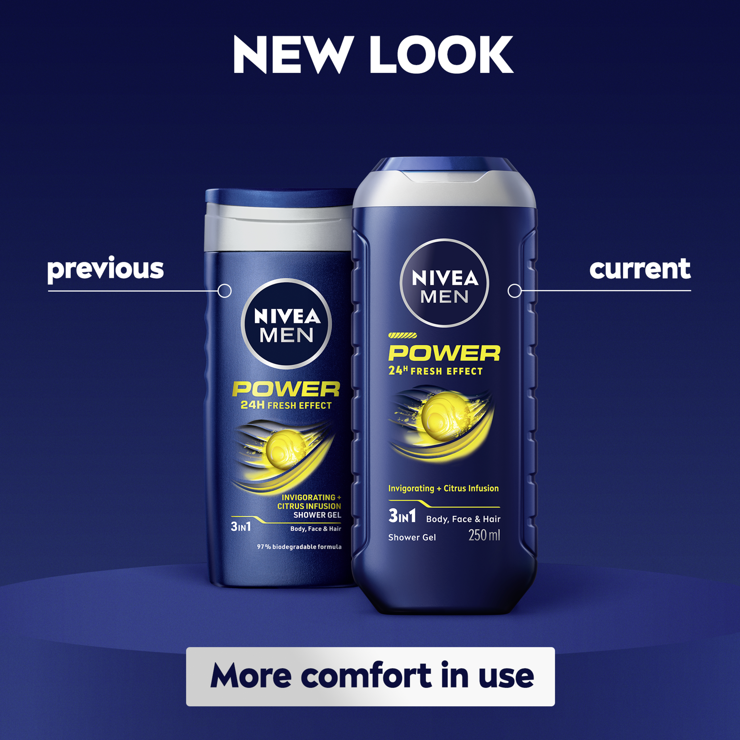 Nivea Men Shower Gel Power Fresh 500ml - Image 4