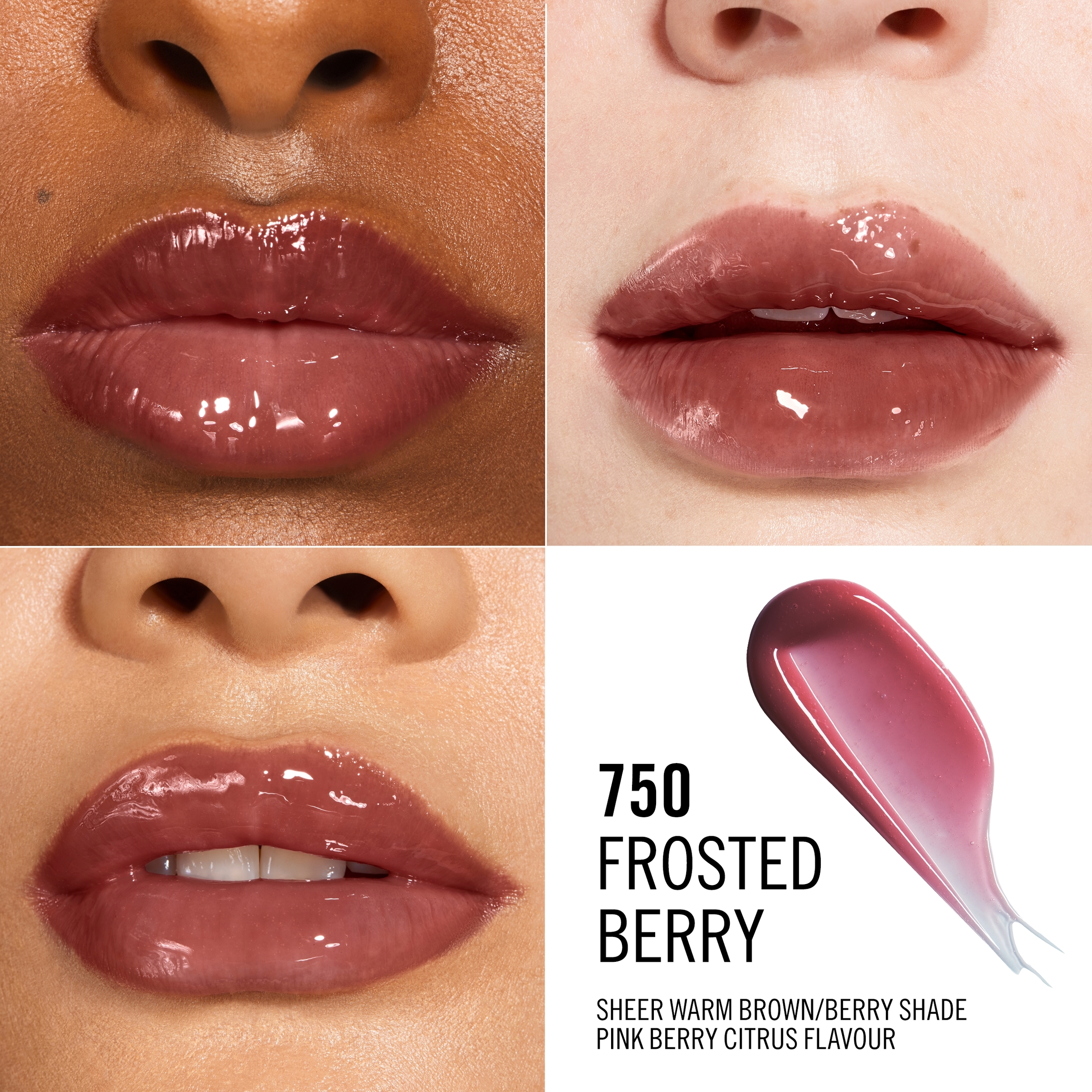 Rimmel Thrill Seeker Glassy Gloss Lipgloss Frosted Berry 750 - 10ml - Image 4