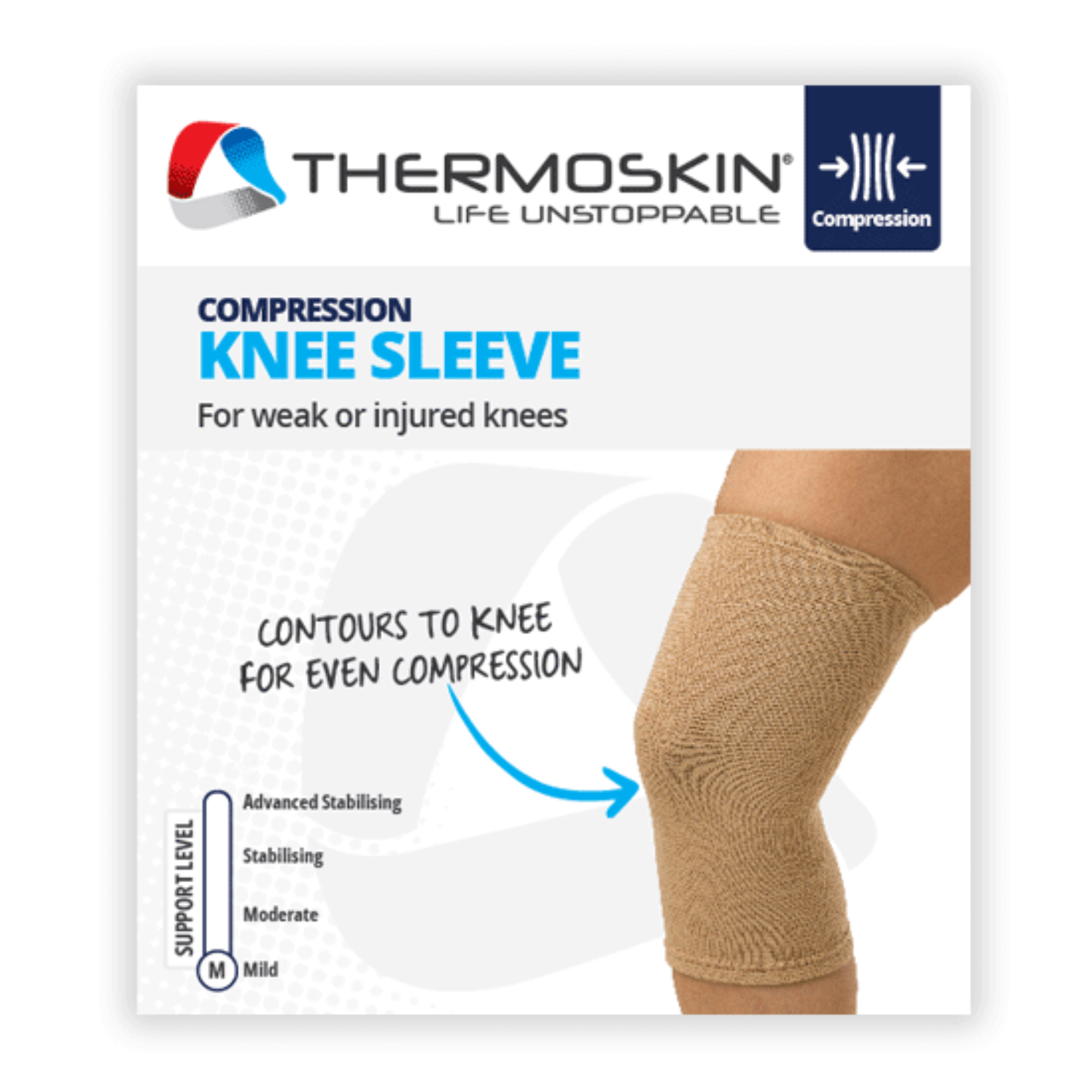 Thermoskin Compression Knee Sleeve Medium - Image 2