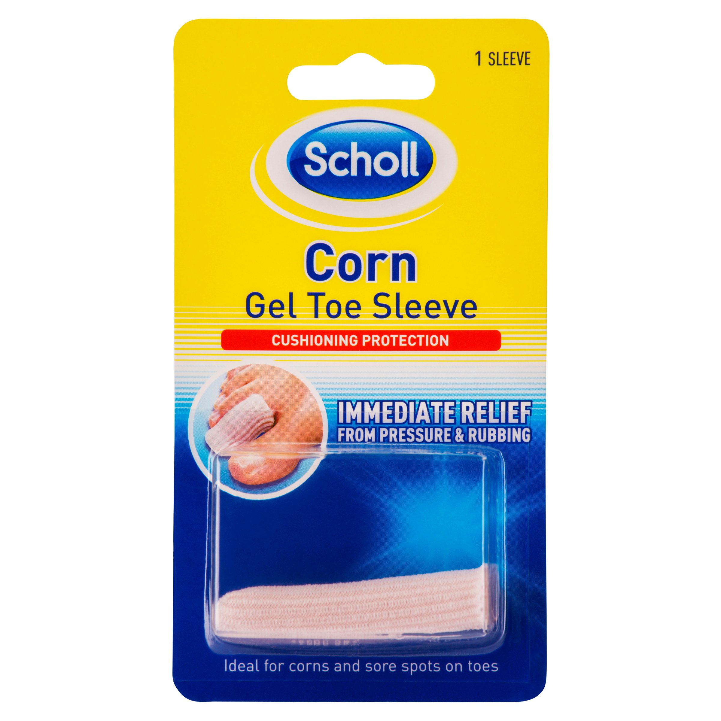 Scholl Corn Gel Toe Sleeve 1 pack - Image 1