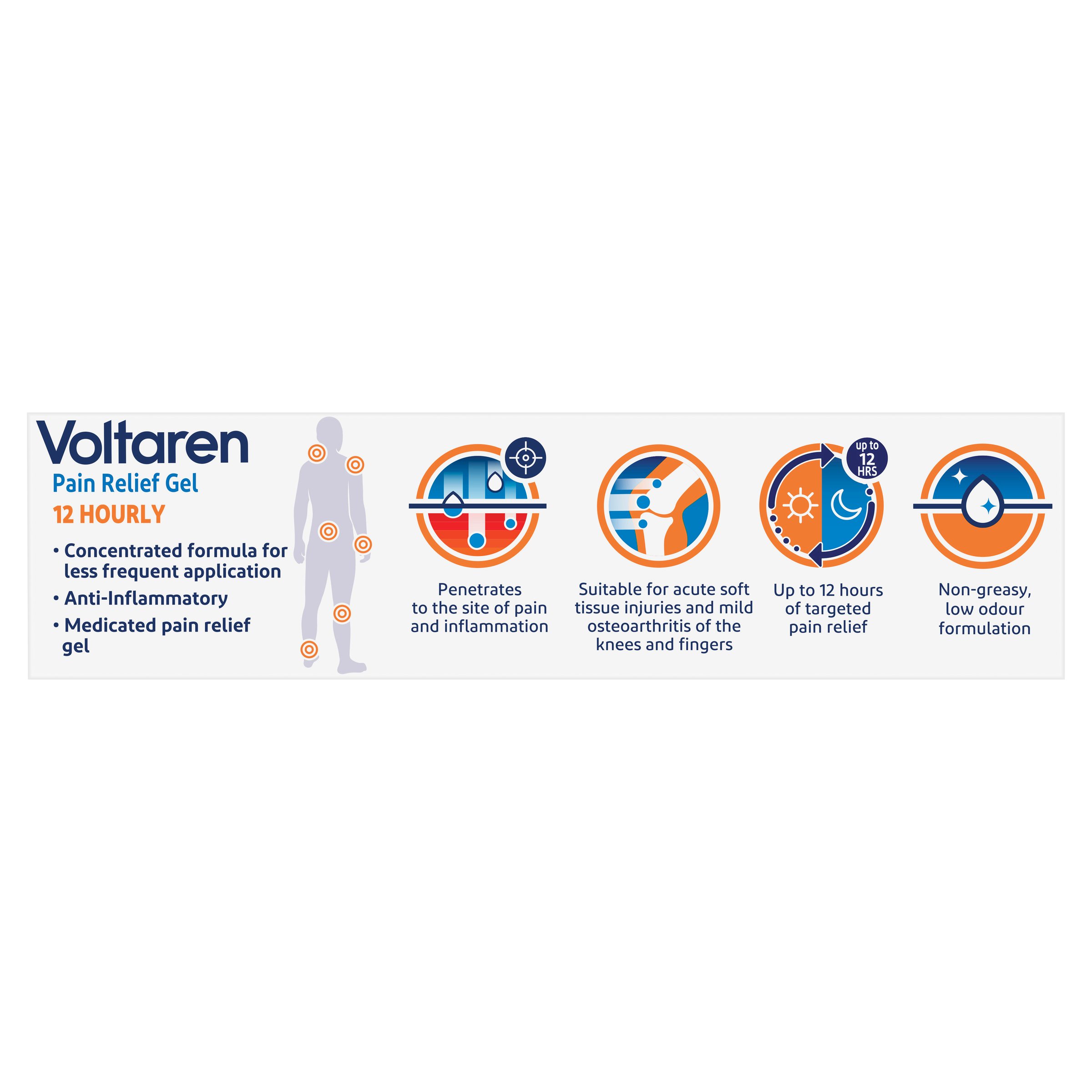Voltaren Pain Relief Gel 12 Hourly 100g - Image 5