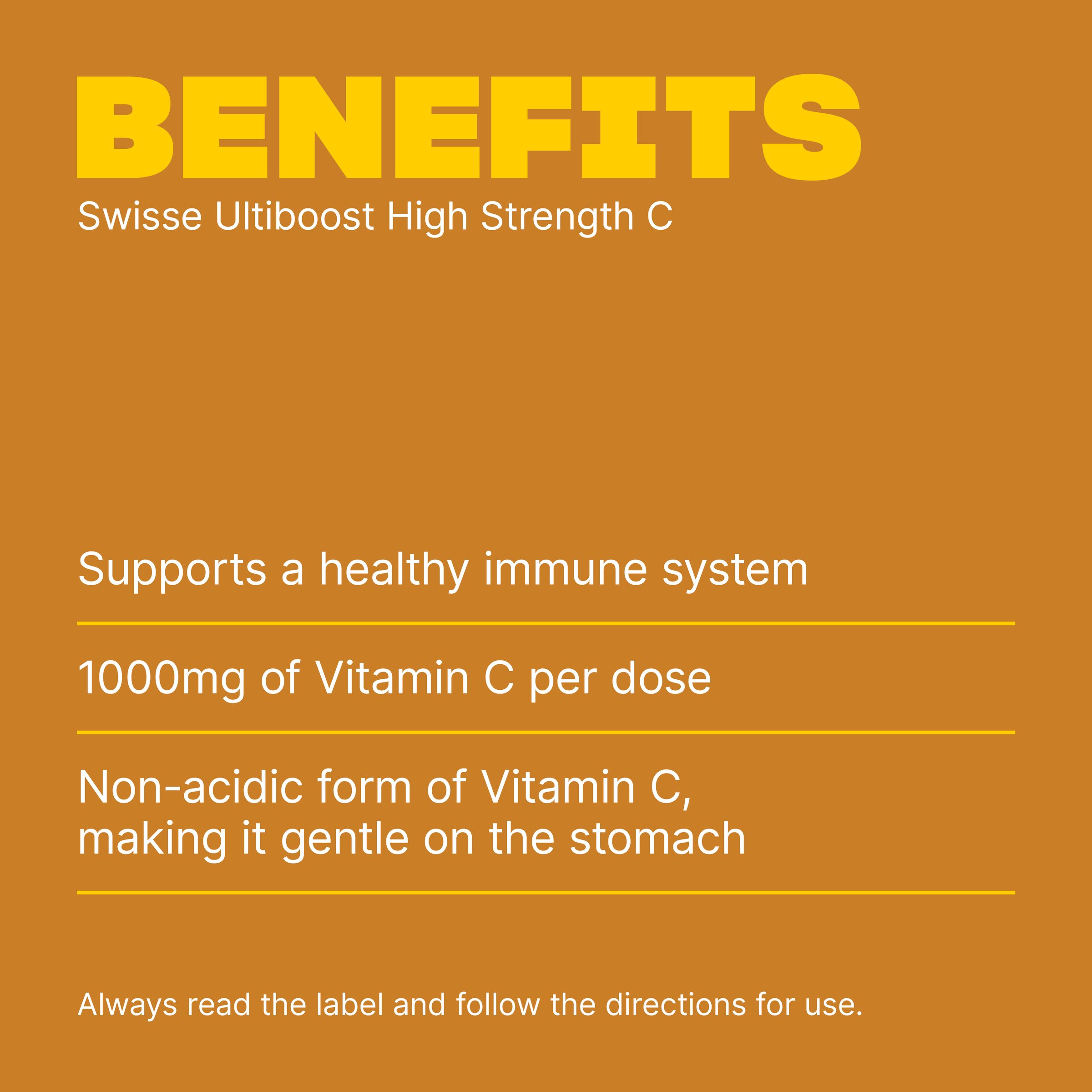 Swisse Ultiboost High Strength C - 150 tablets - Image 4