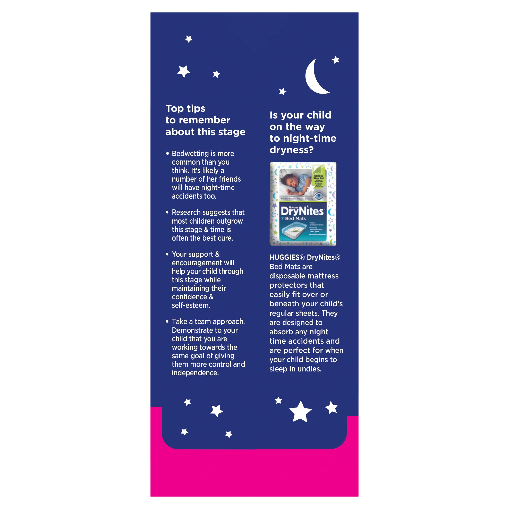 Huggies DryNites Size 5 Girl 8-15 Years 8 pack - Image 2
