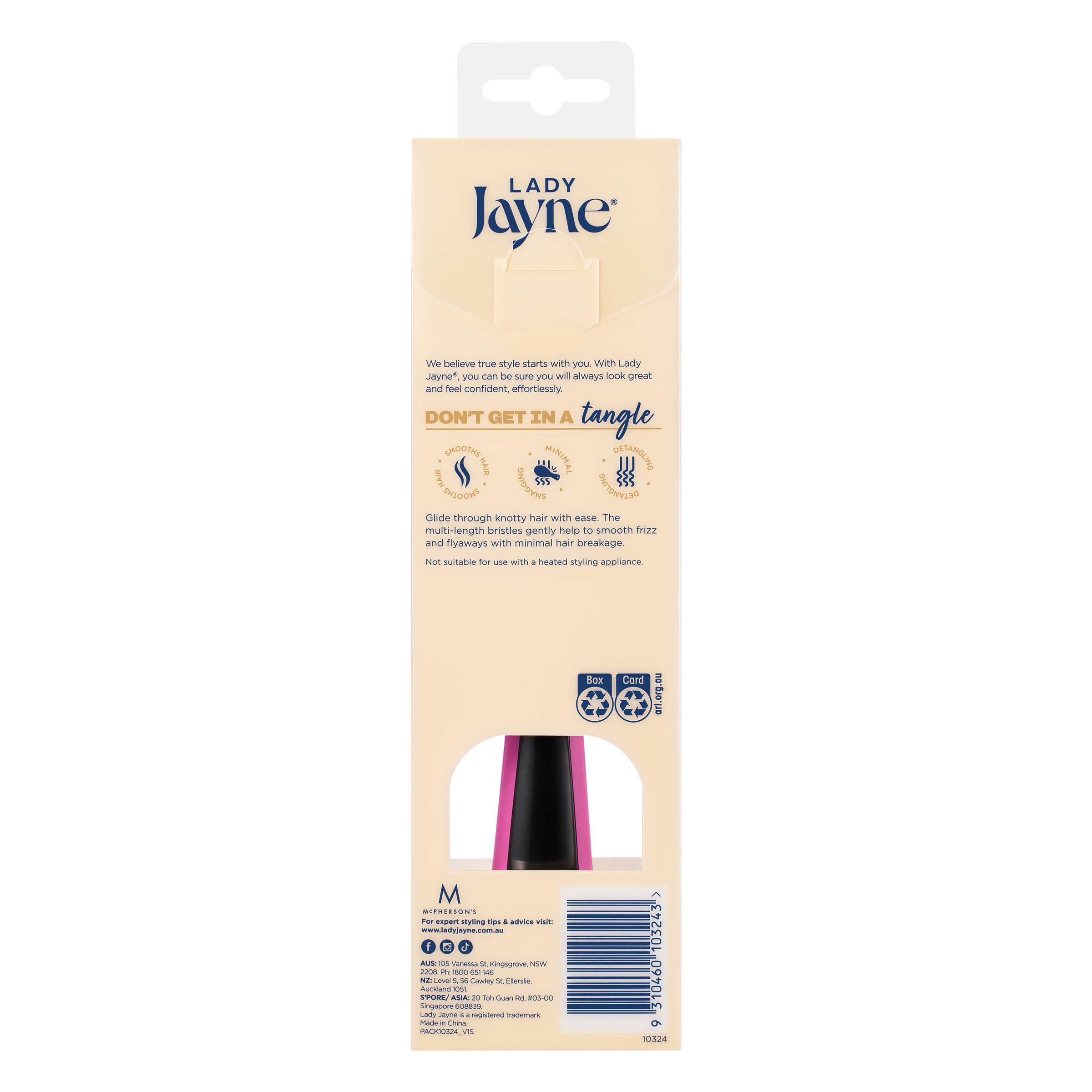 Lady Jayne Tangleze Detangling Brush 1 each - Image 2