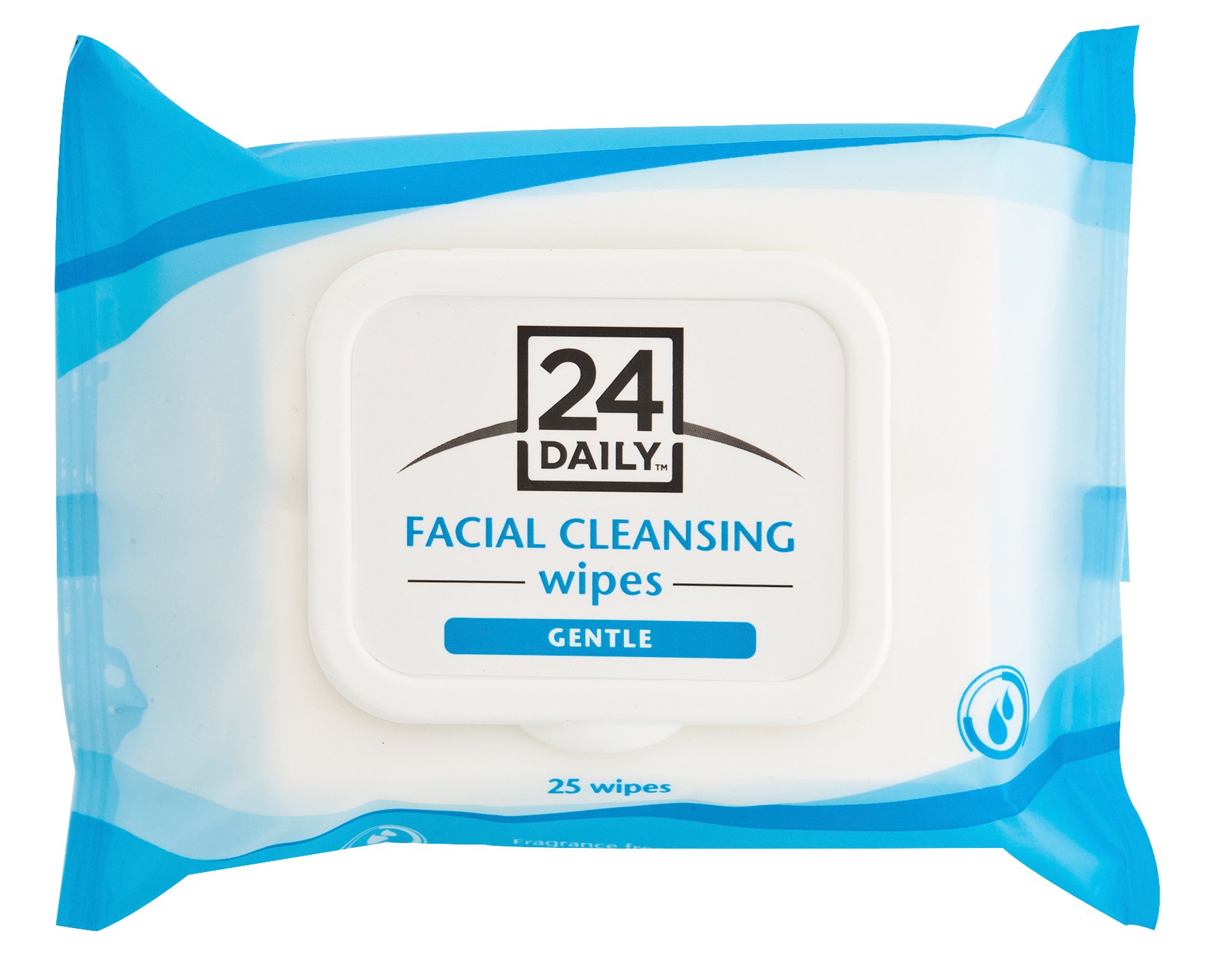 24 Daily Facial Cleansing Wipes Gentle 25 wipes - Image 1
