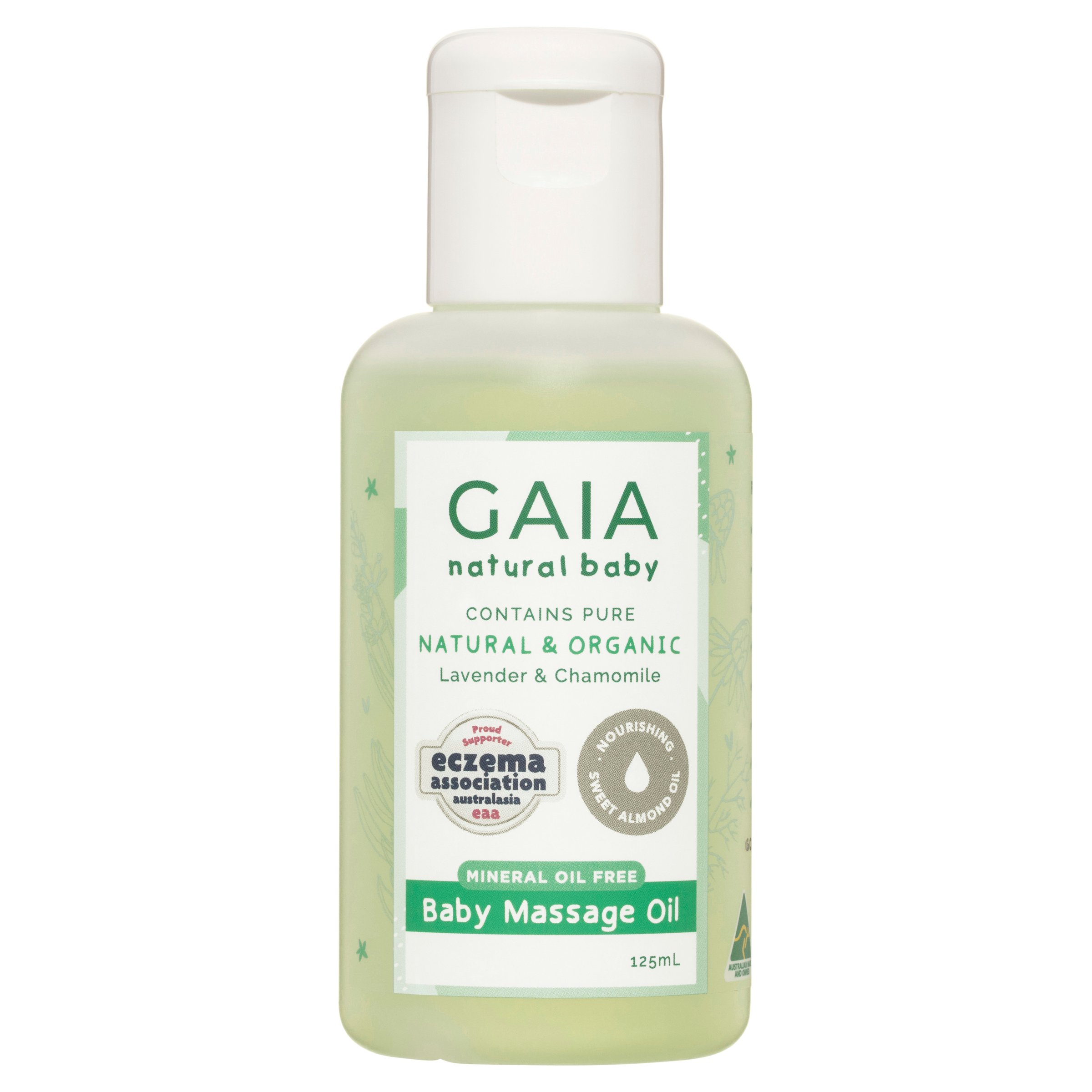 Gaia Natural Baby Massage Oil 125ml - Image 1