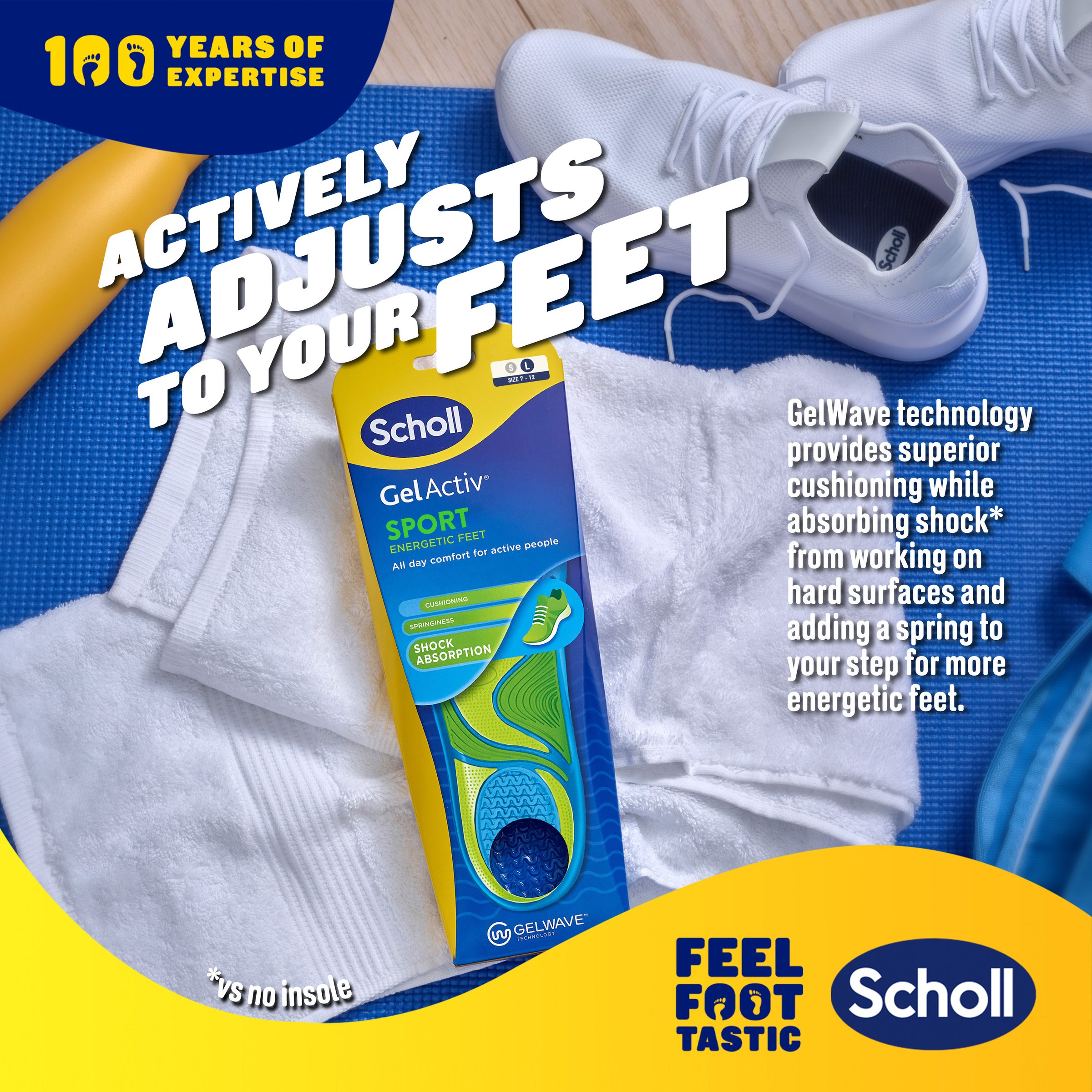 Scholl Gel Activ Insole Sport Large 1 each - Image 12