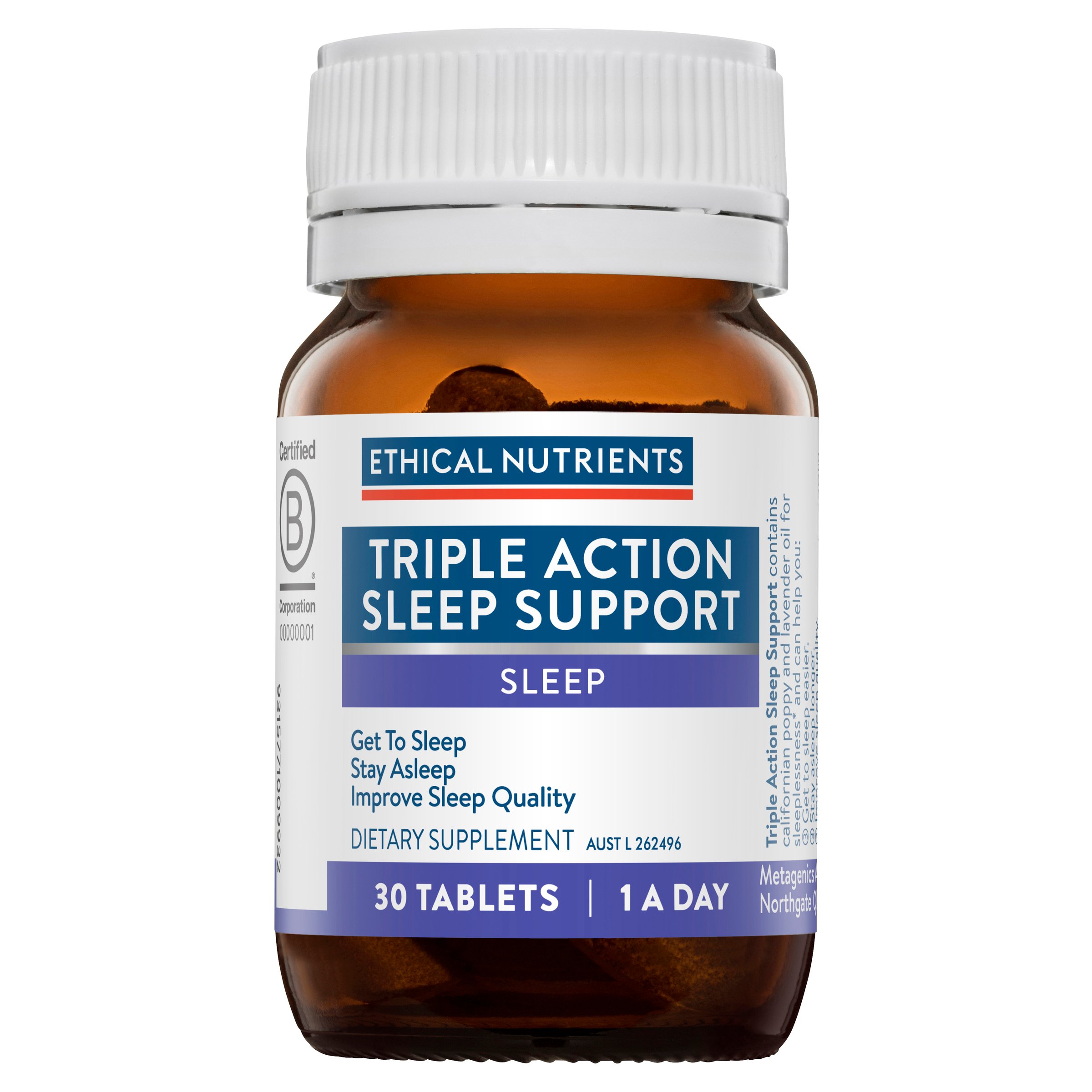 Ethical Nutrients Triple Action Sleep Support 30 tablets - Image 1