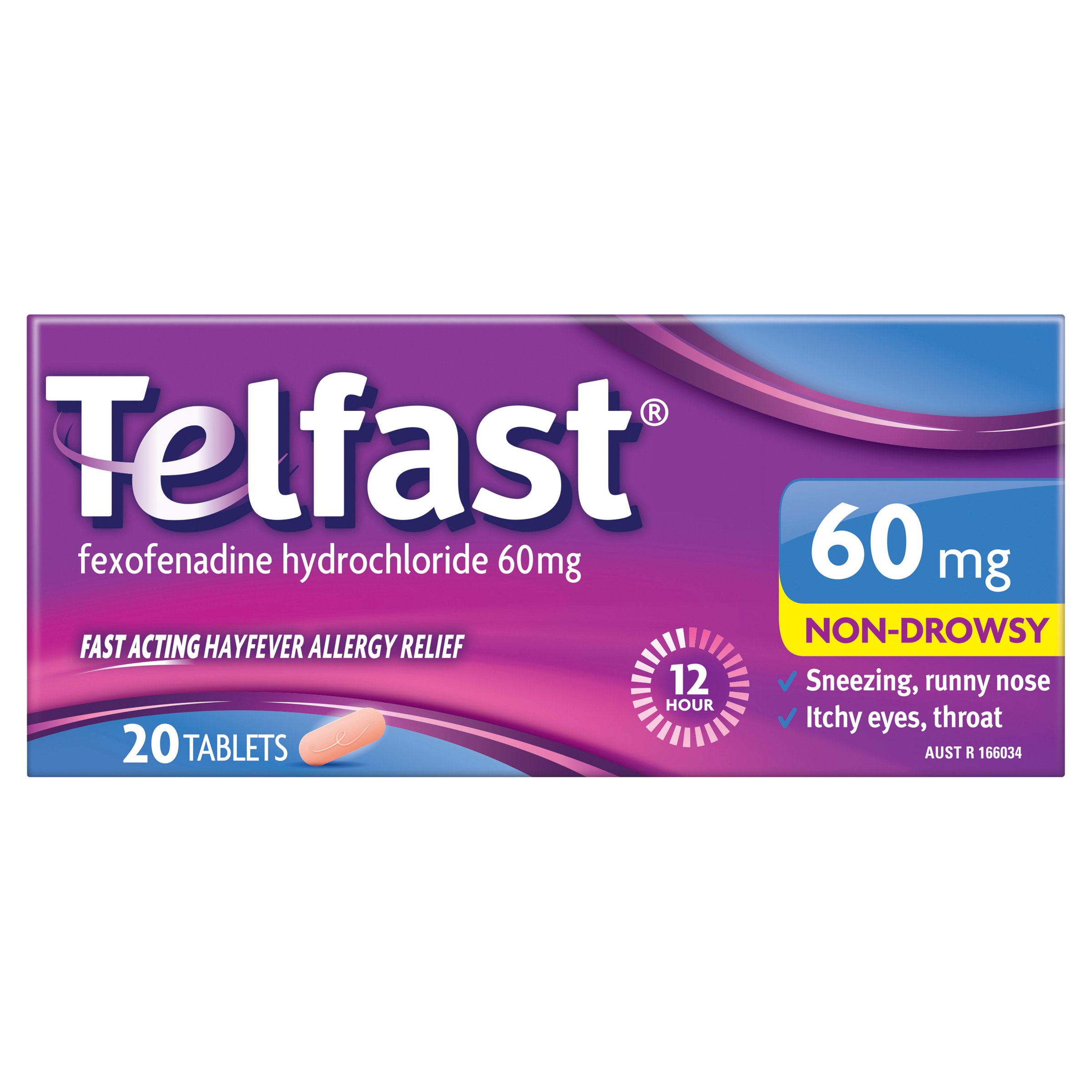Telfast 60mg - 20 tablets - Image 1