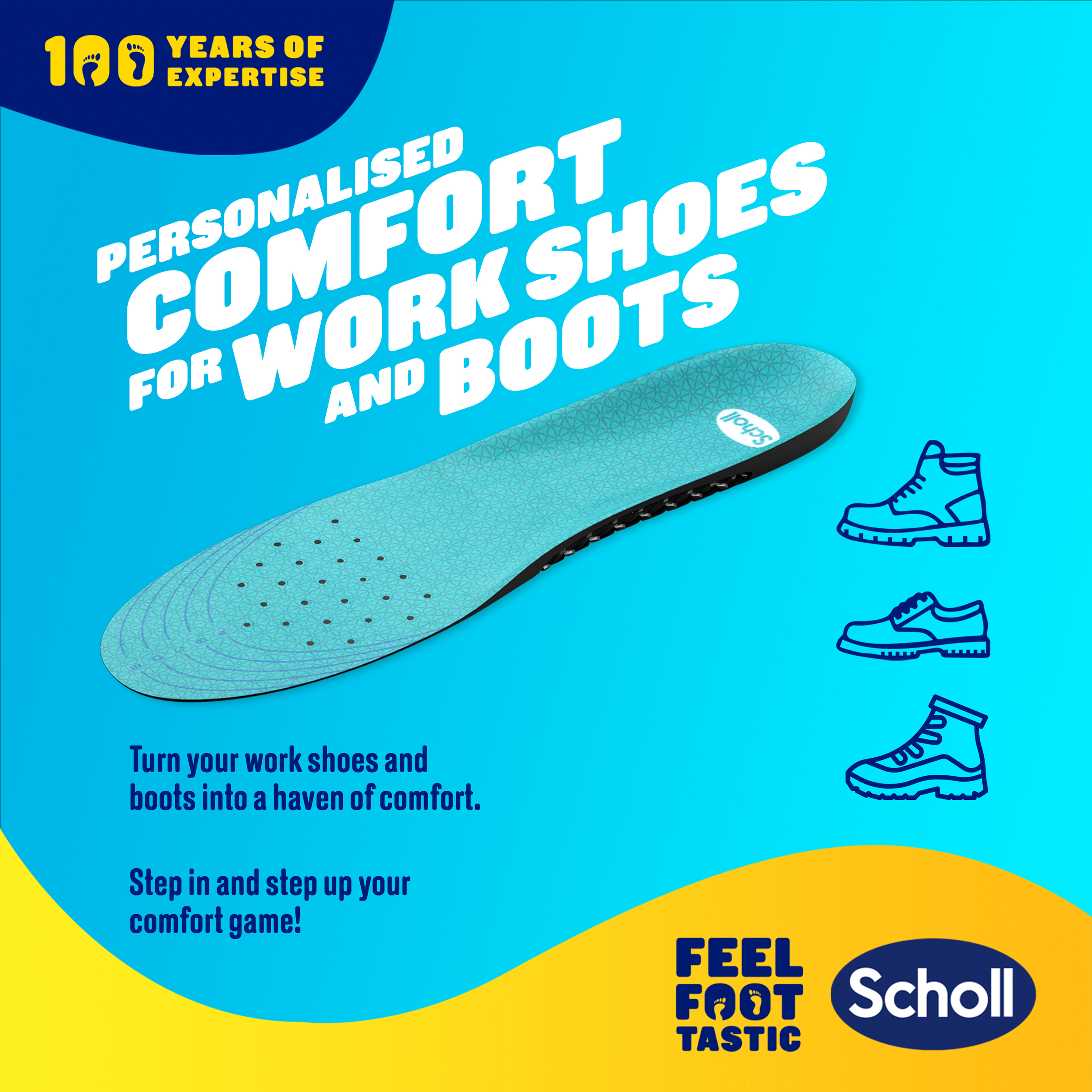 Scholl Gel Activ Insole Work & Boot Large 1 each - Image 3