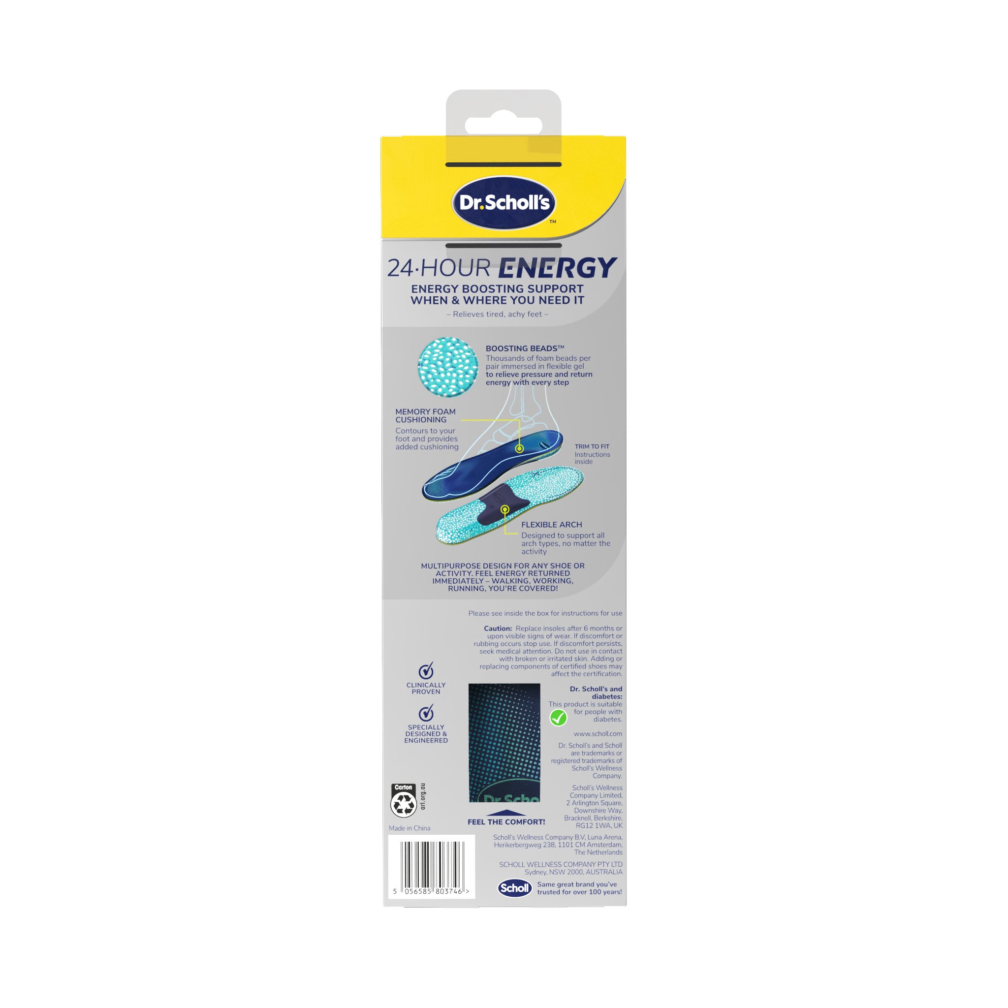 Dr.Scholl's 24hr Energy Insole Large 1 pair - Image 2