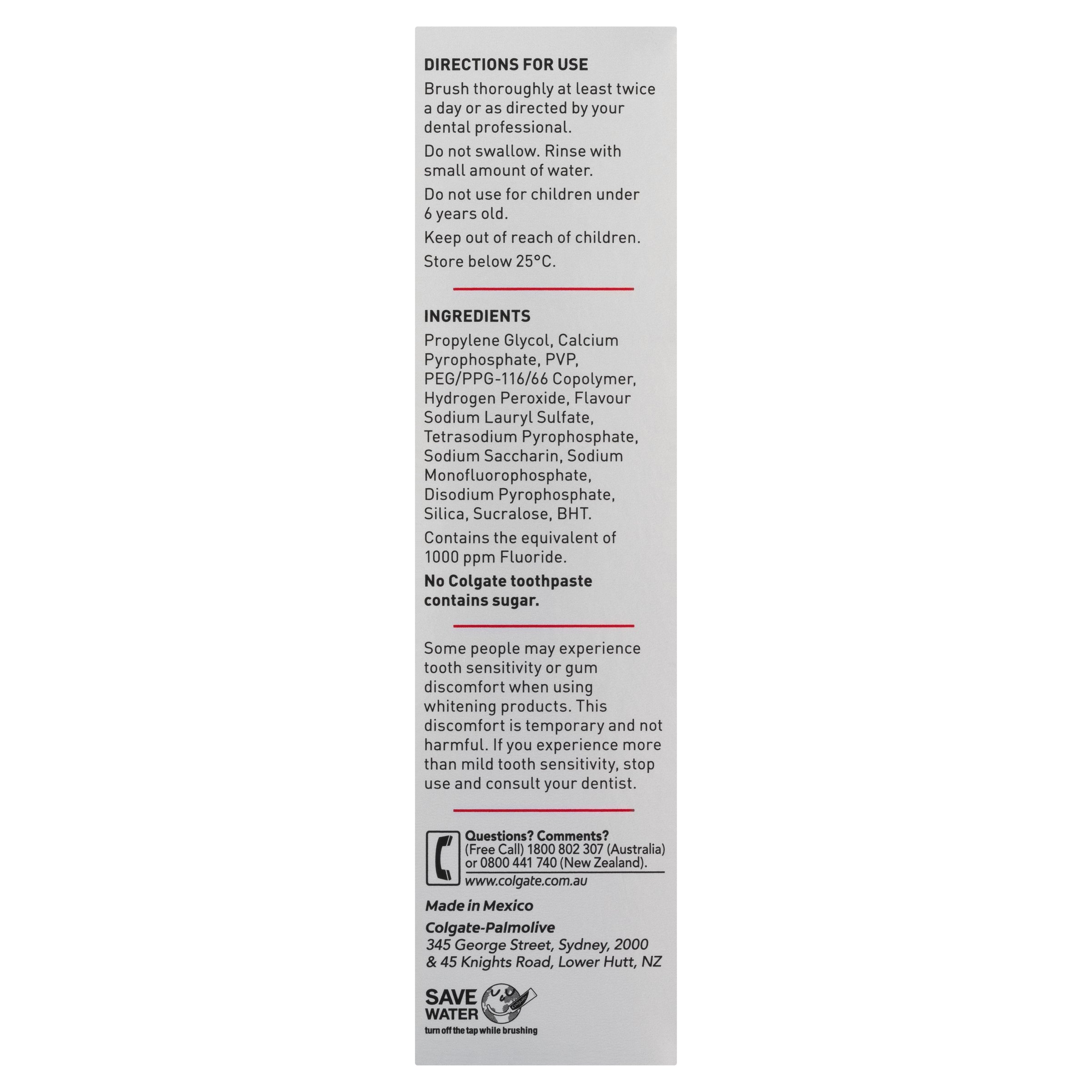 Colgate Optic White Toothpaste Renewal Lasting Fresh 85g - Image 3