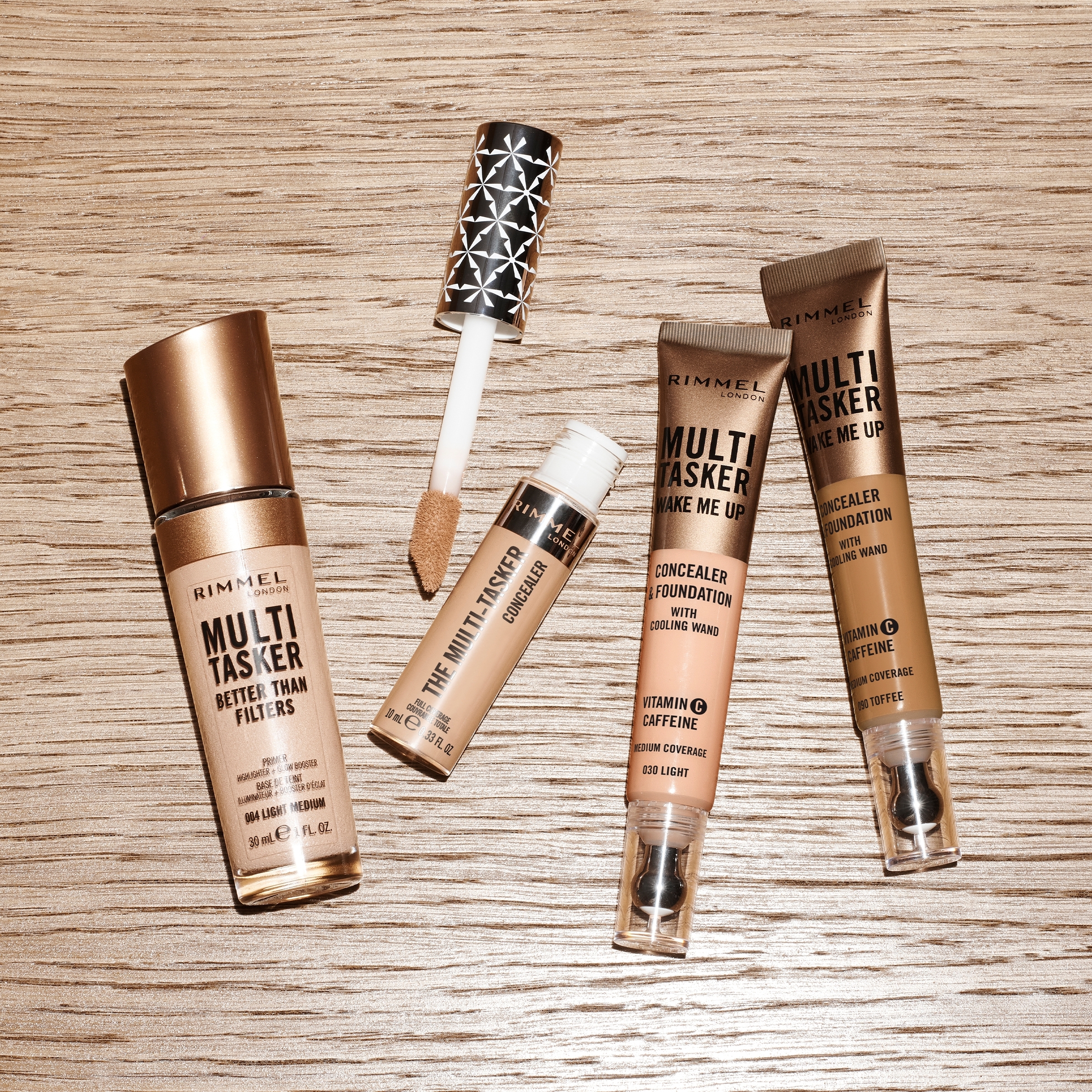 Rimmel Multi Tasker Wake Me Up Concealer & Foundation 050 Sand 20ml - Image 3