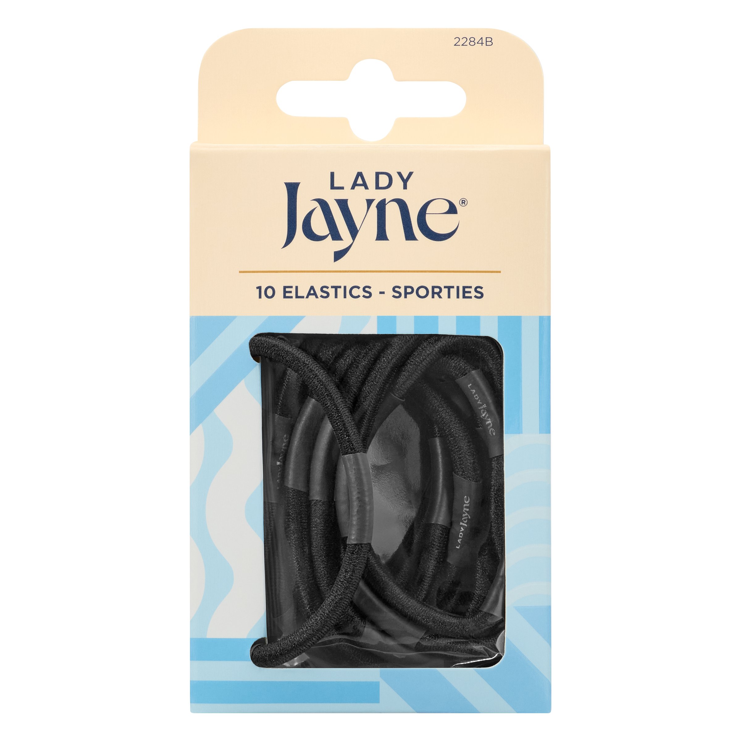 Lady Jayne Super Hold Elastics Thick Black 10 pack - Image 1