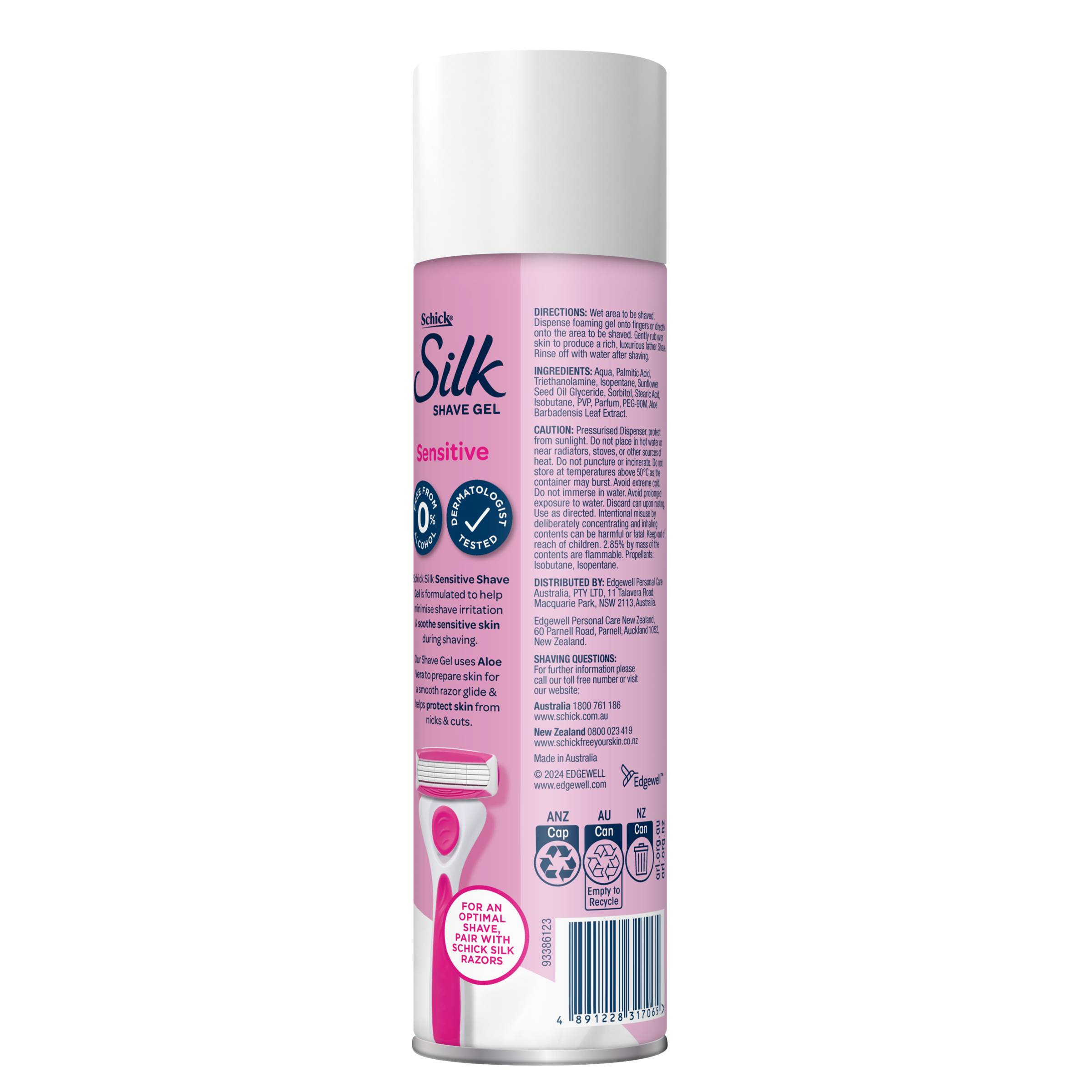 Schick Silk Shave Gel Sensitive 198g - Image 2
