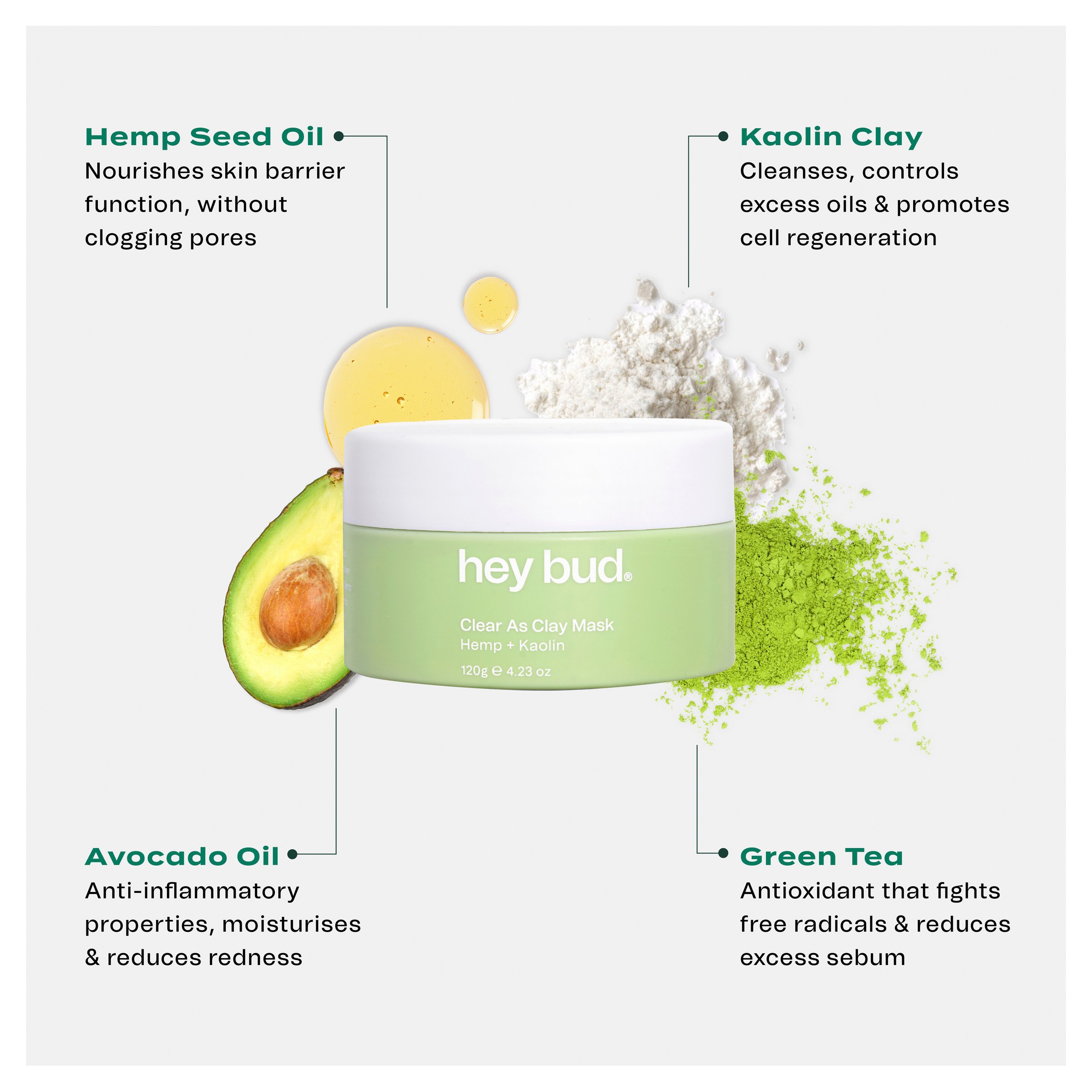 Hey Bud Clay Mask 120g - Image 10