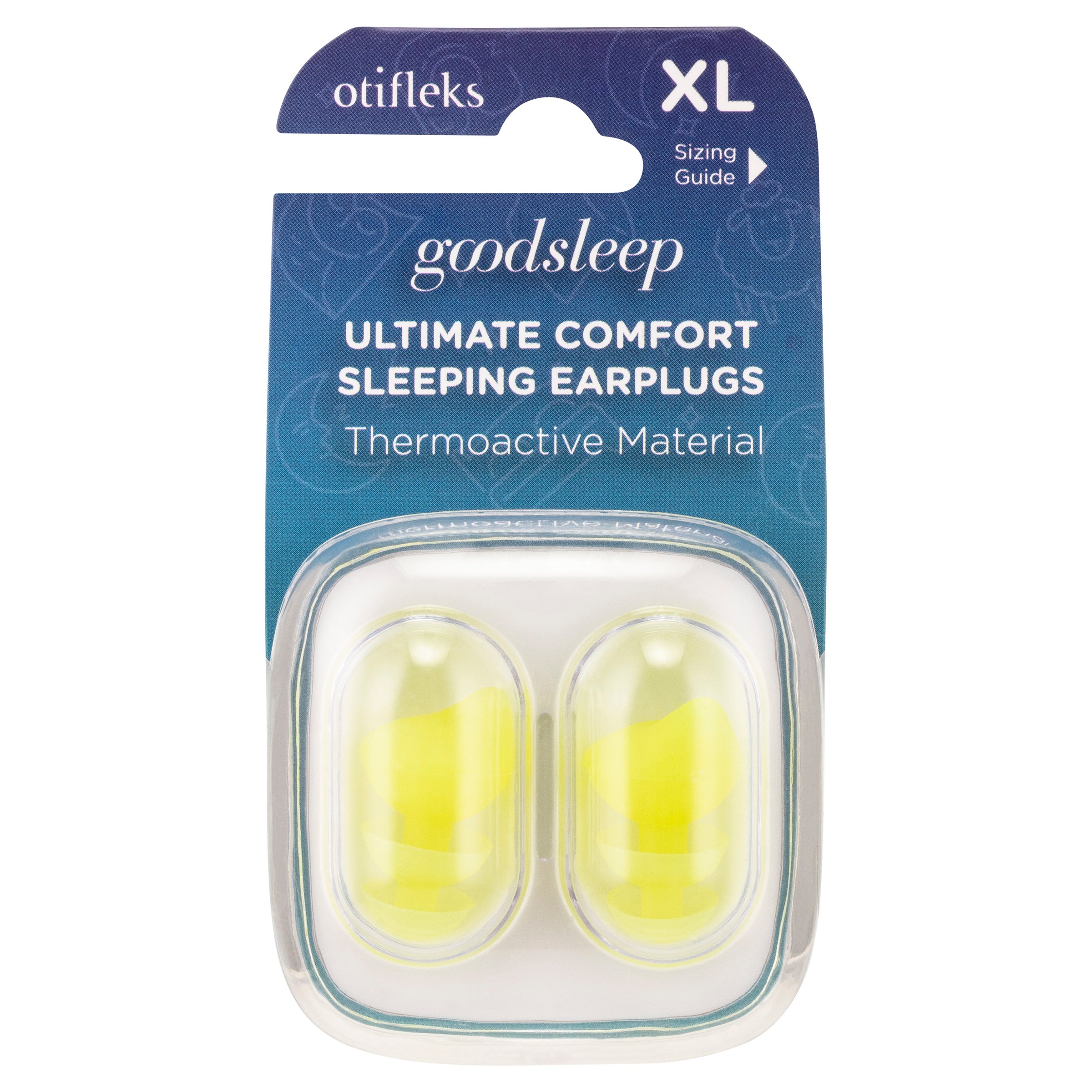 Otifleks Invisible Good Sleep Earplugs Extra Large 1 pair - Image 1