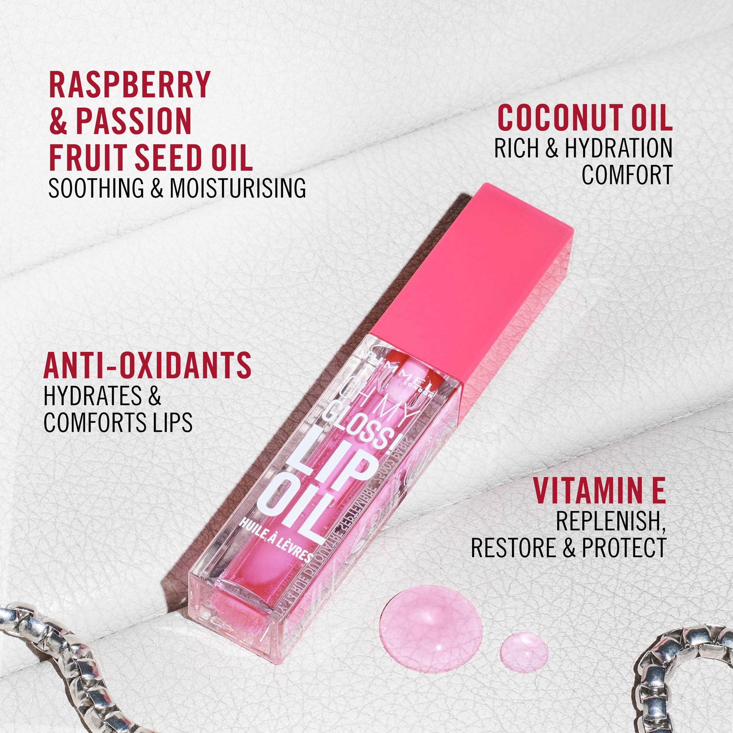 Rimmel Oh My Gloss! Lip Oil 000 Clear Cloud 4.5ml - Image 6