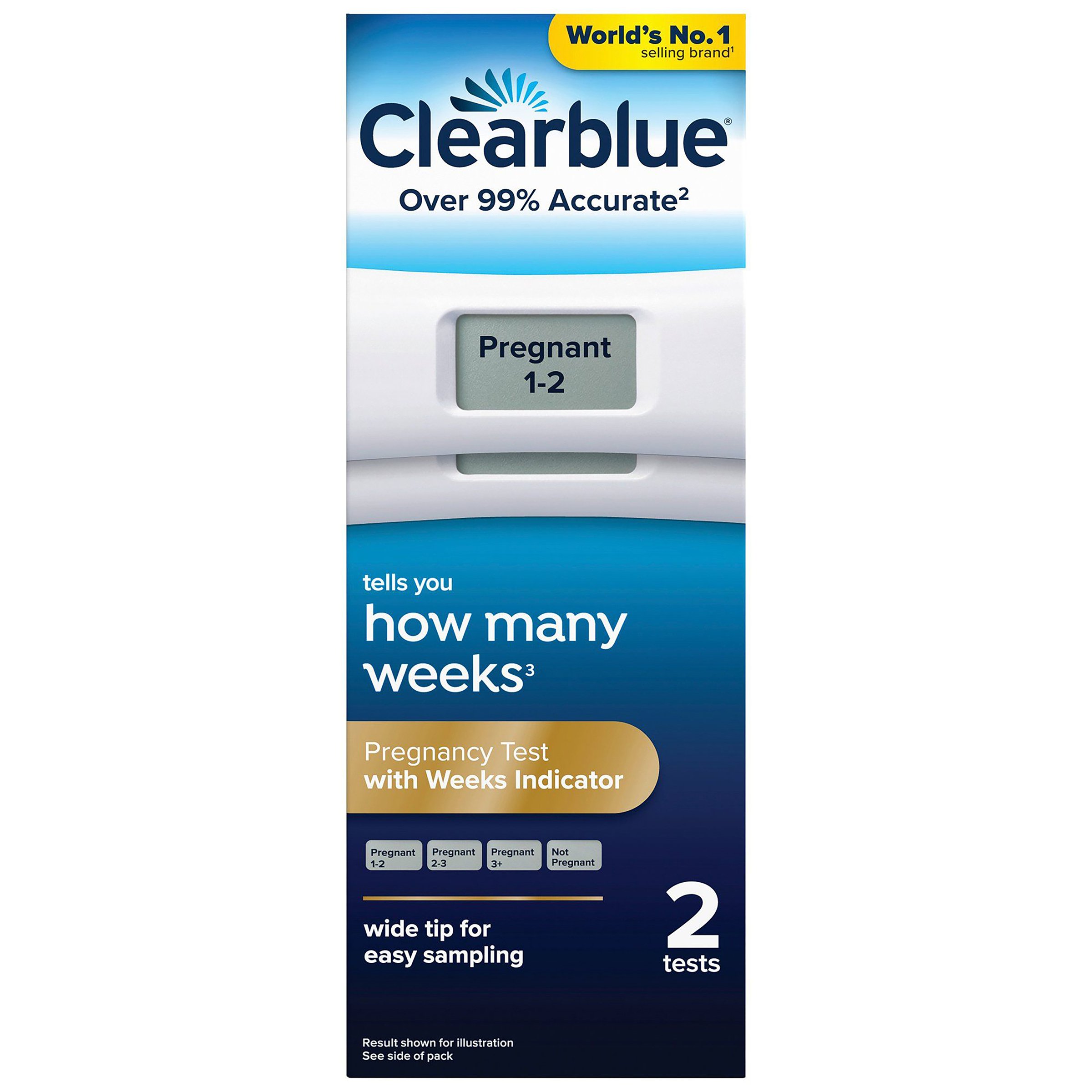 Clearblue Digital Pregnancy Test With Conception Indicator 2 pack - Image 1