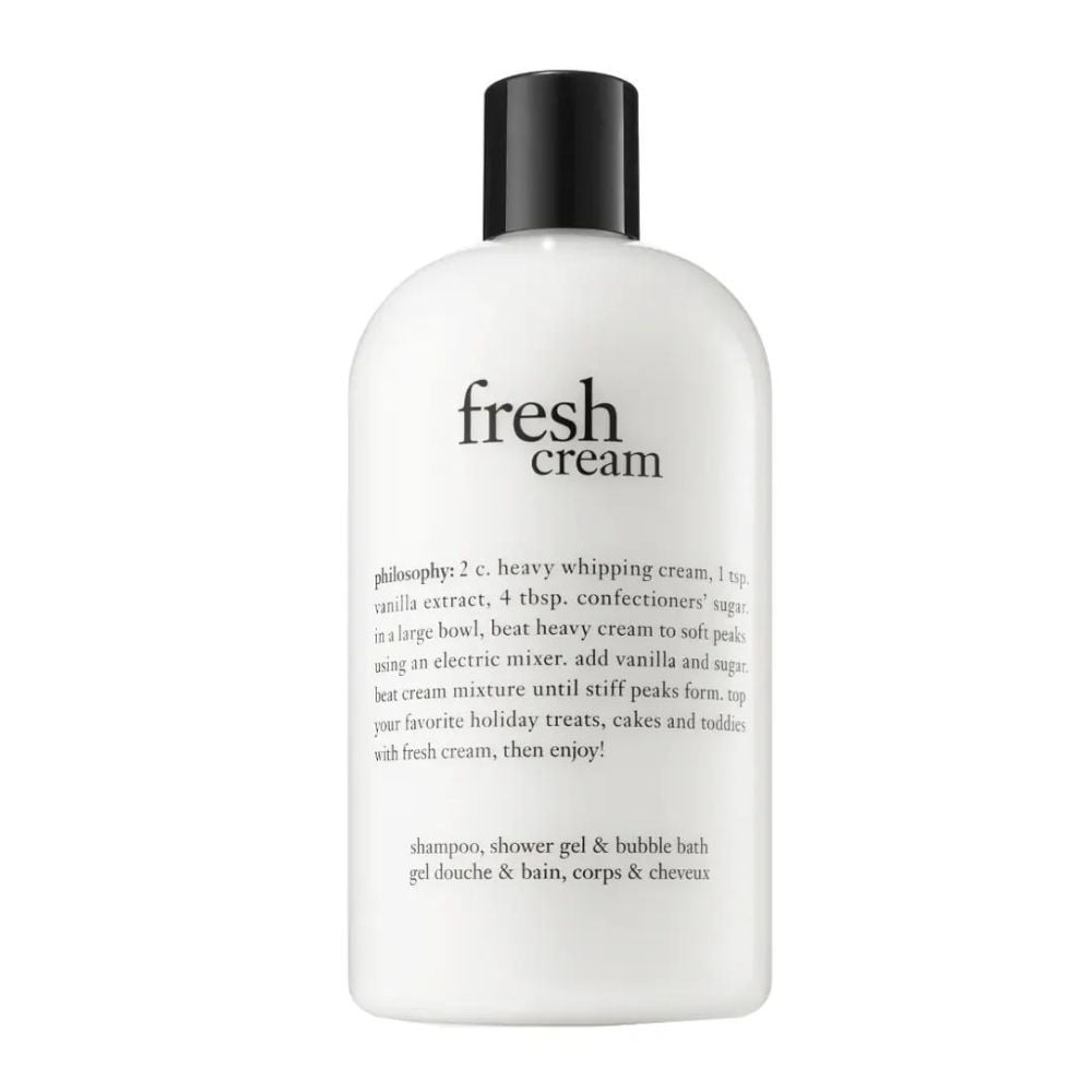 Philosophy Fresh Cream Shampoo, Bath And Shower Gel 480ml - Image 1