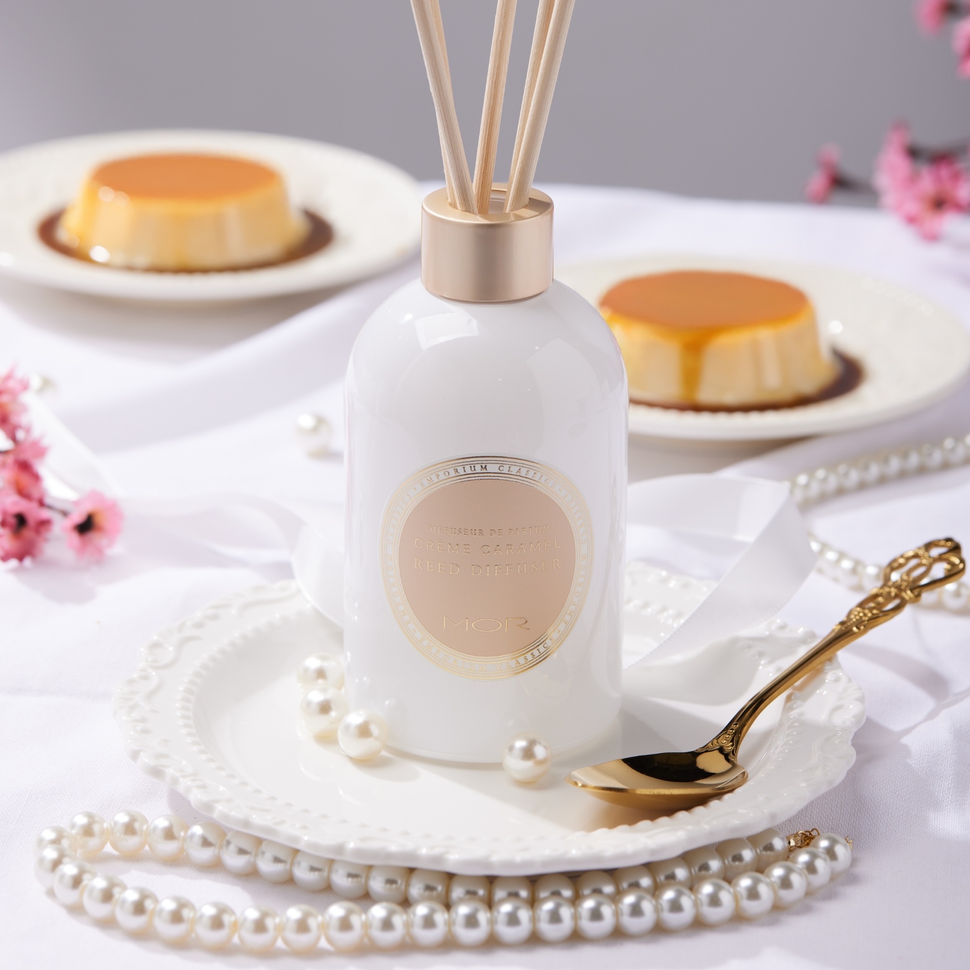 MOR Emporium Classics Crème Caramel Reed Diffuser 200ml - Image 2