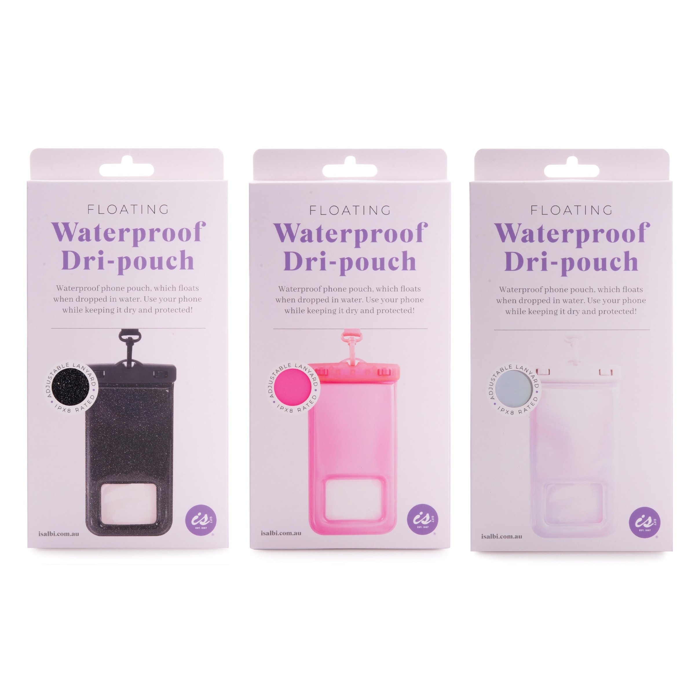 IS Gift Floating Waterproof Dri Pouch Assorted 1 each
