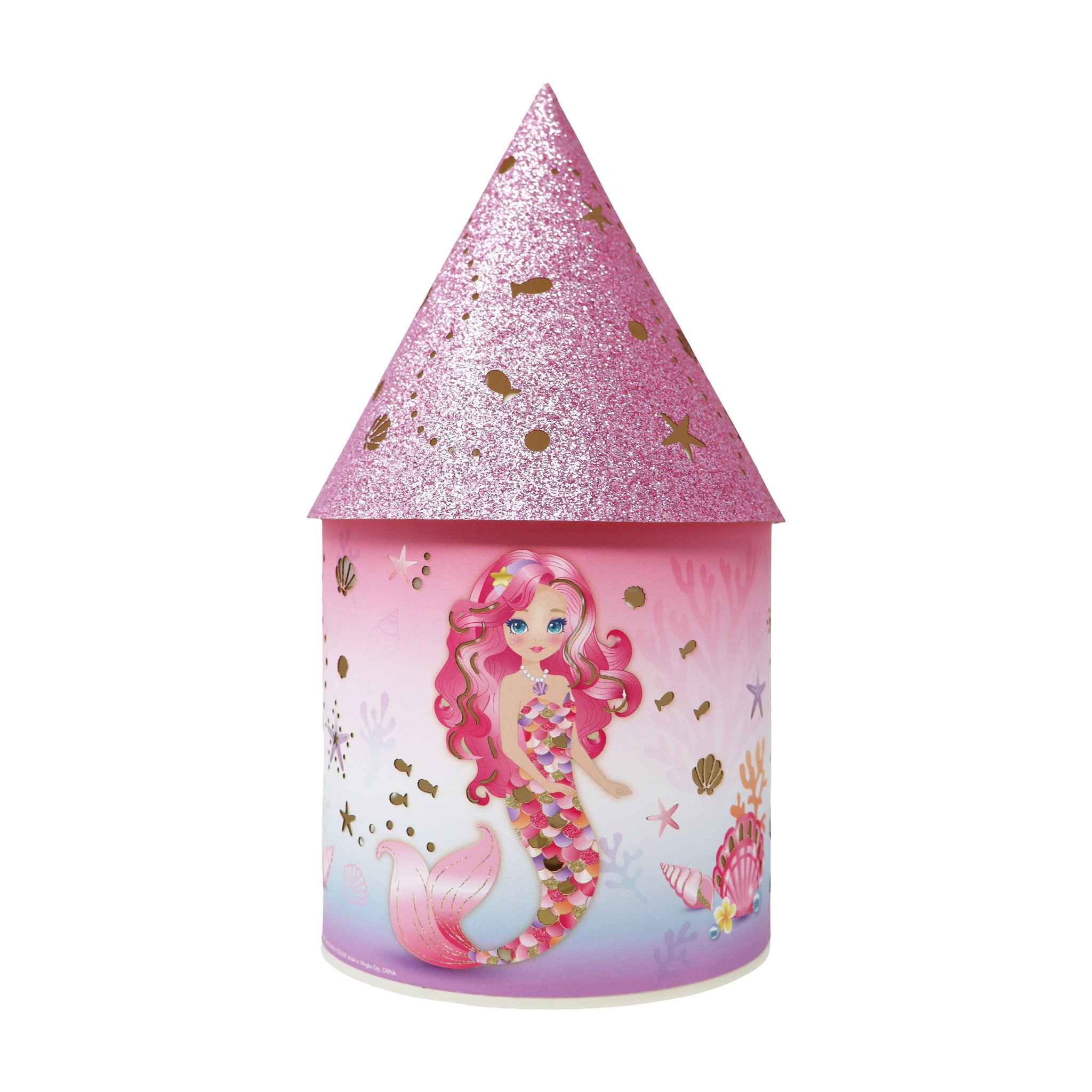 Pink Poppy Mermazing Mermaid Lantern 1 each - Image 1