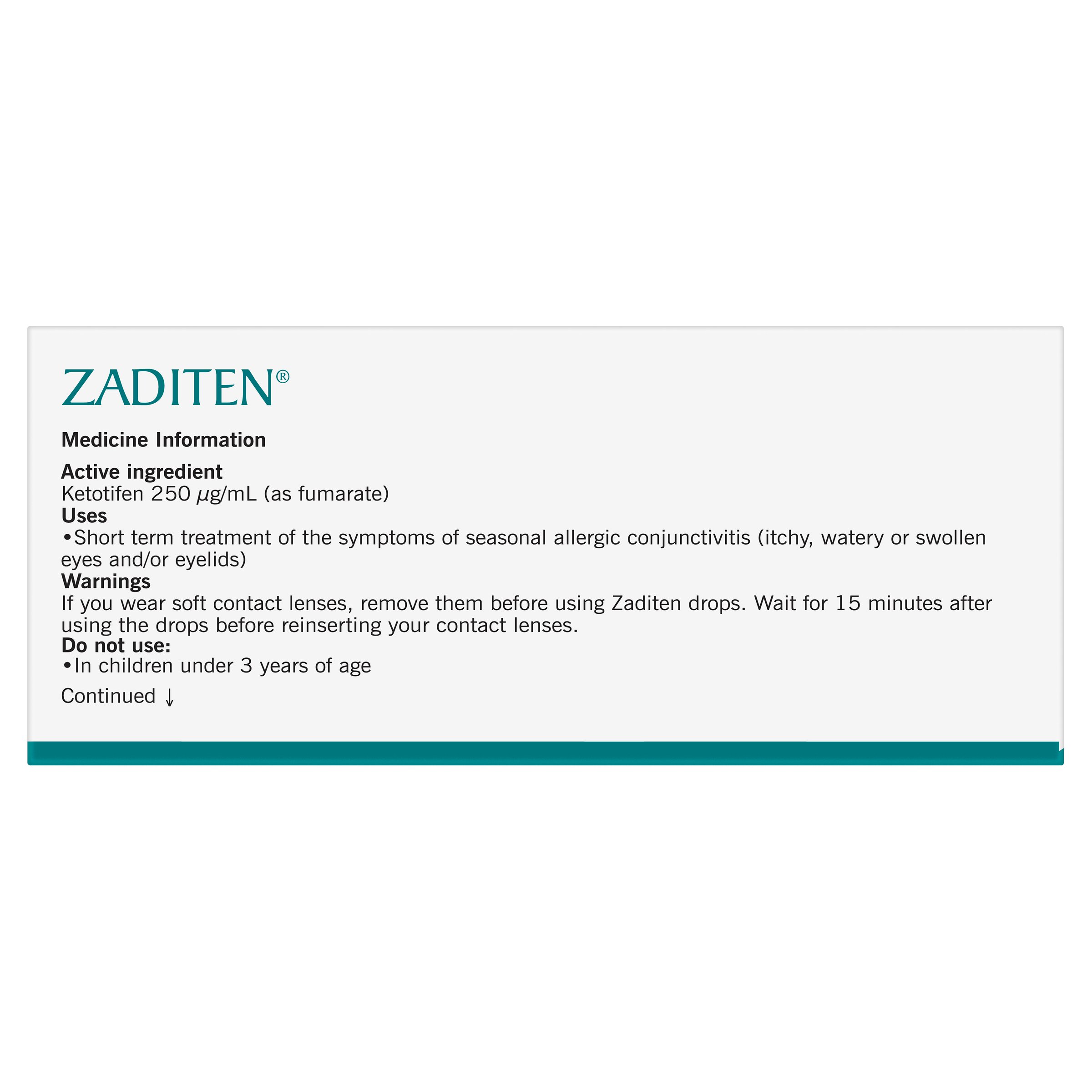 Zaditen Eye Drops For Itchy Allergy Eyes 20 vials - Image 5