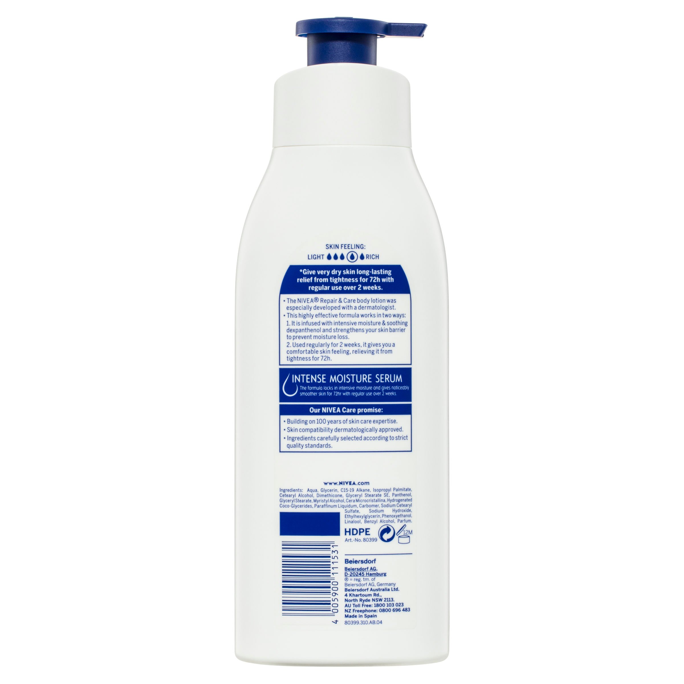 Nivea Repair & Care Body Lotion 400ml - Image 2