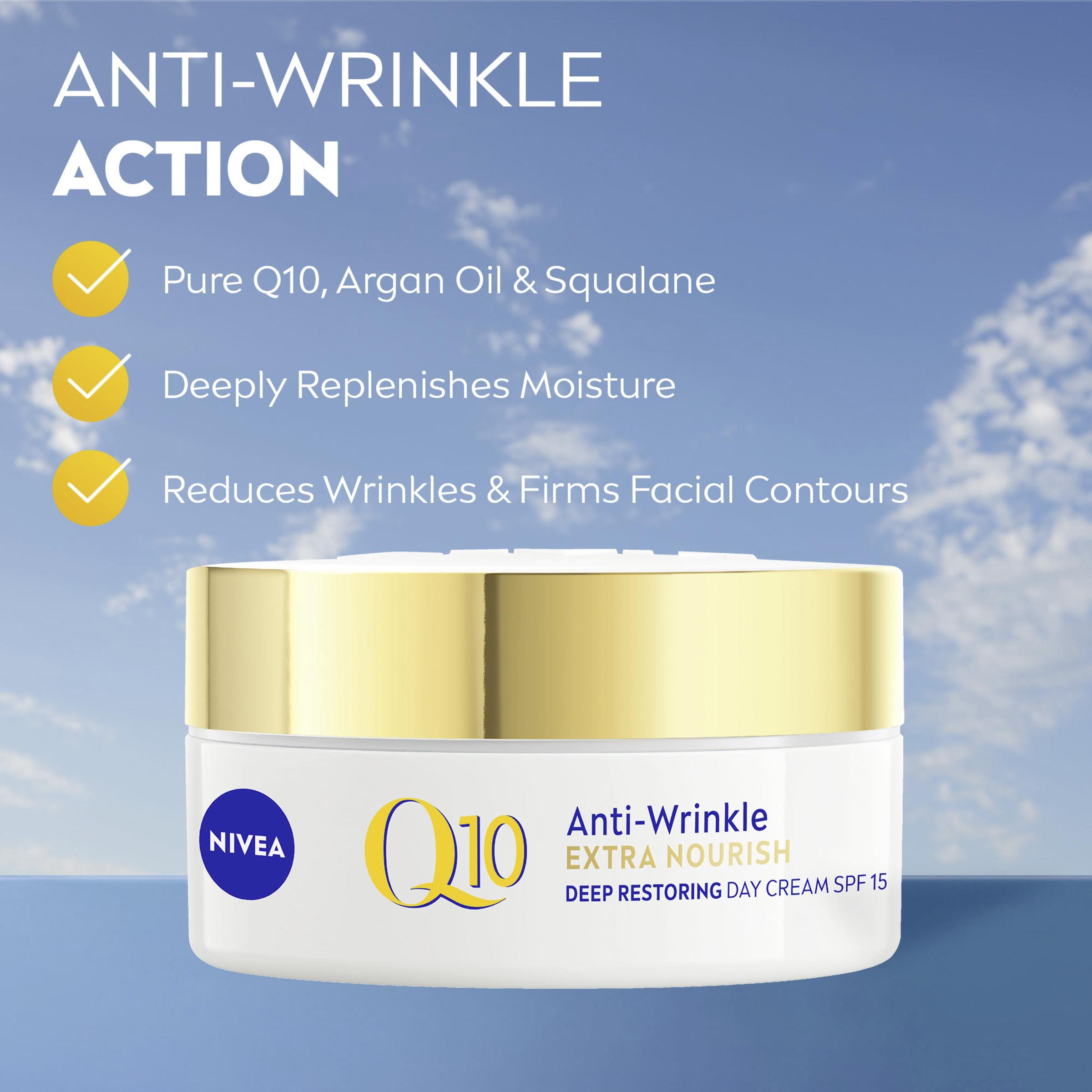 Nivea Q10 Anti-Wrinkle Extra Nourish Cream 50ml - Image 10