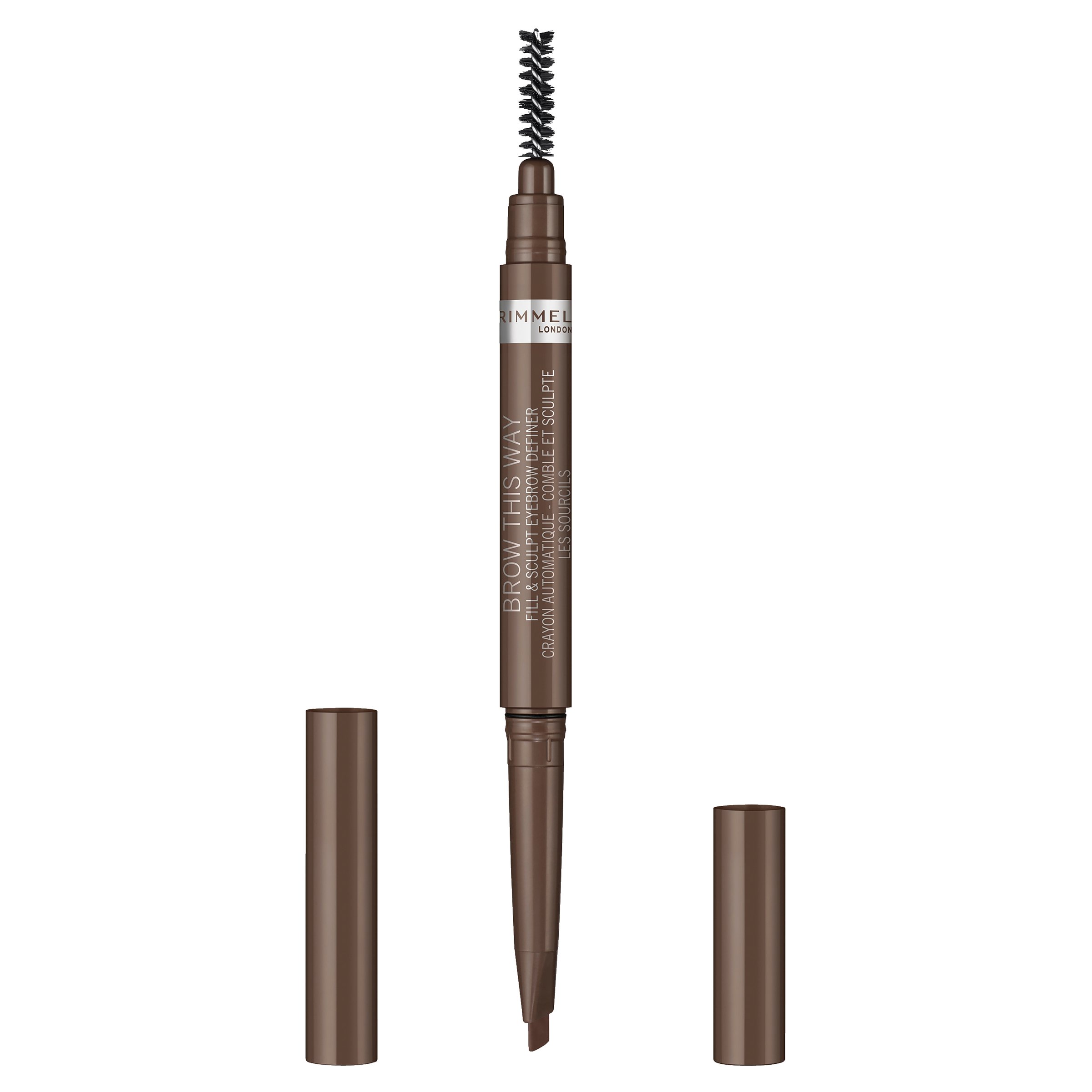 Rimmel Brow This Way 2 In 1 Fix & Sculpt Medium Brown 1 each - Image 3