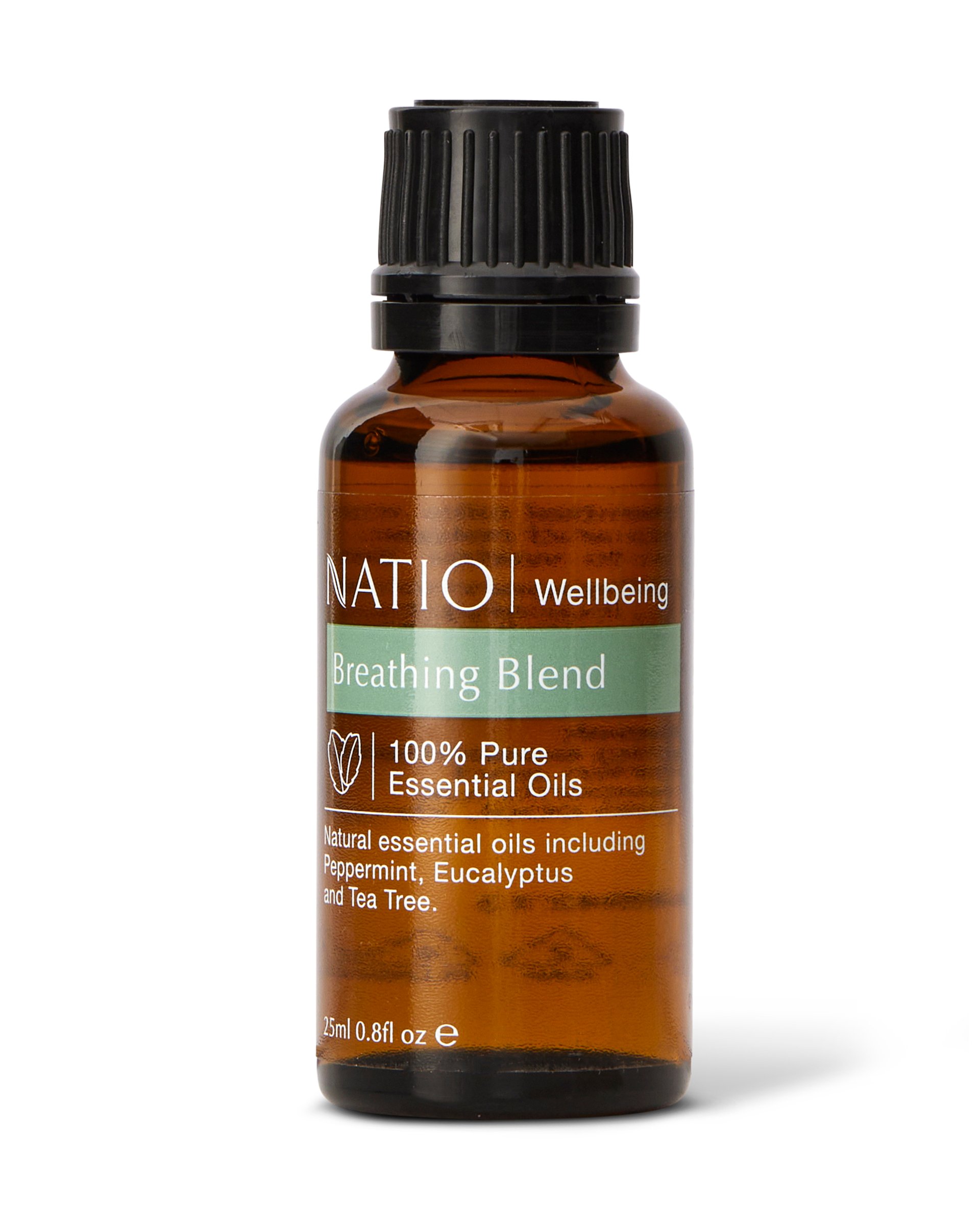 Natio Wellbeing Pure Essential Oil Blend - Breathing 25ml - Image 1
