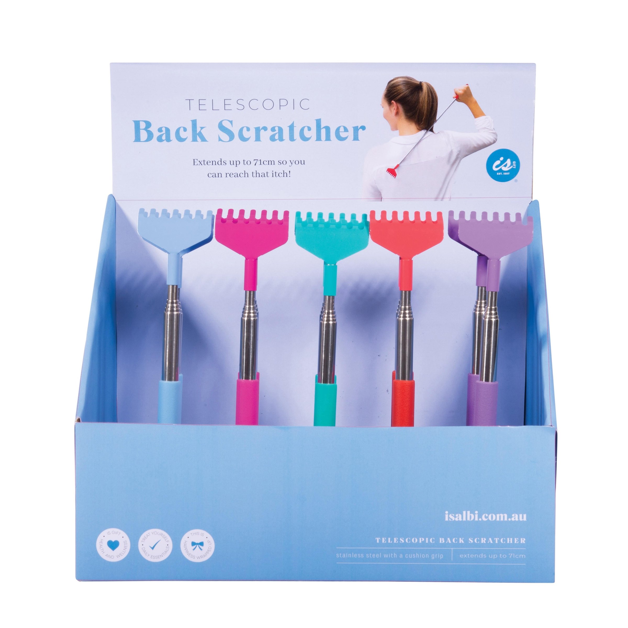 IS Gift Telescopic Back Scratcher Assorted 1 each