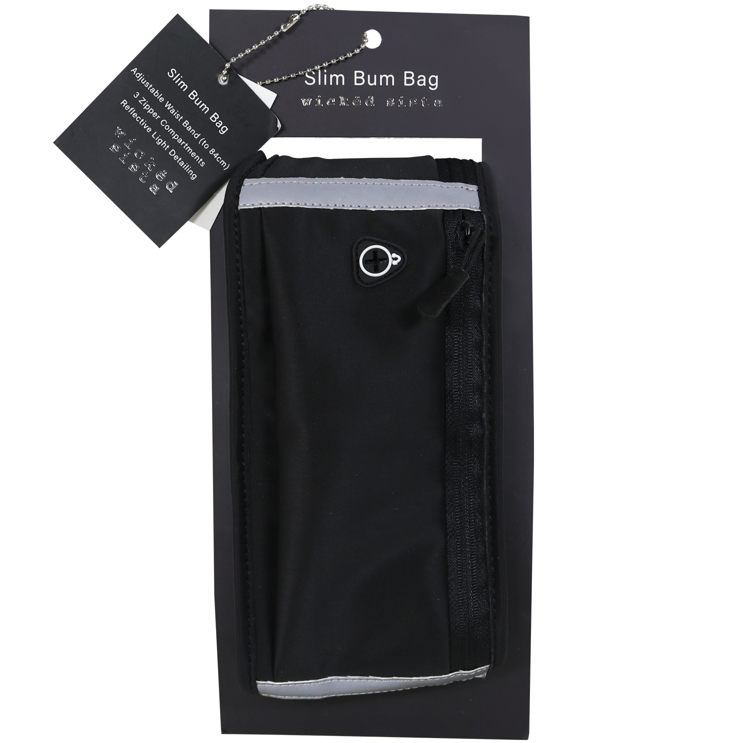 Wicked Sista Slim Bum Bag Black 1 each - Image 1