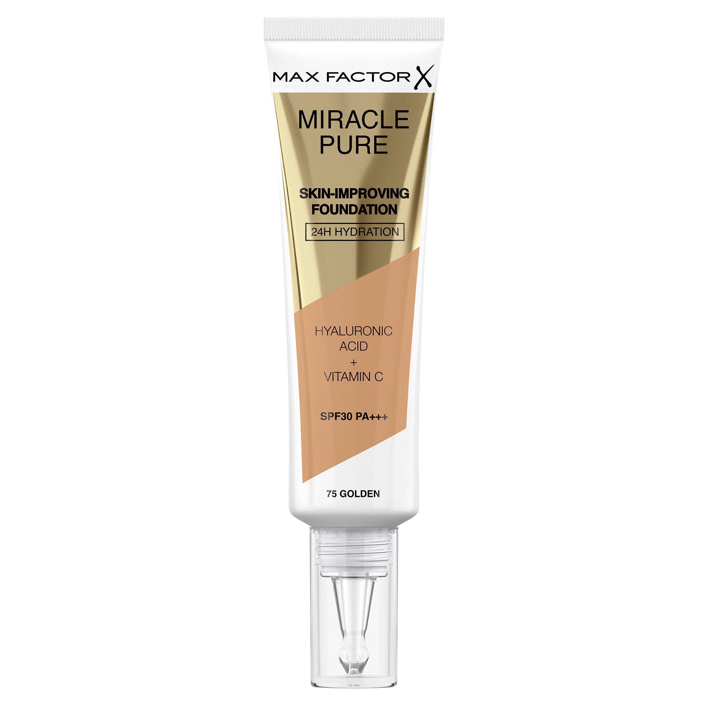 Max Factor Miracle Pure Foundation 075 Golden 1 each - Image 1