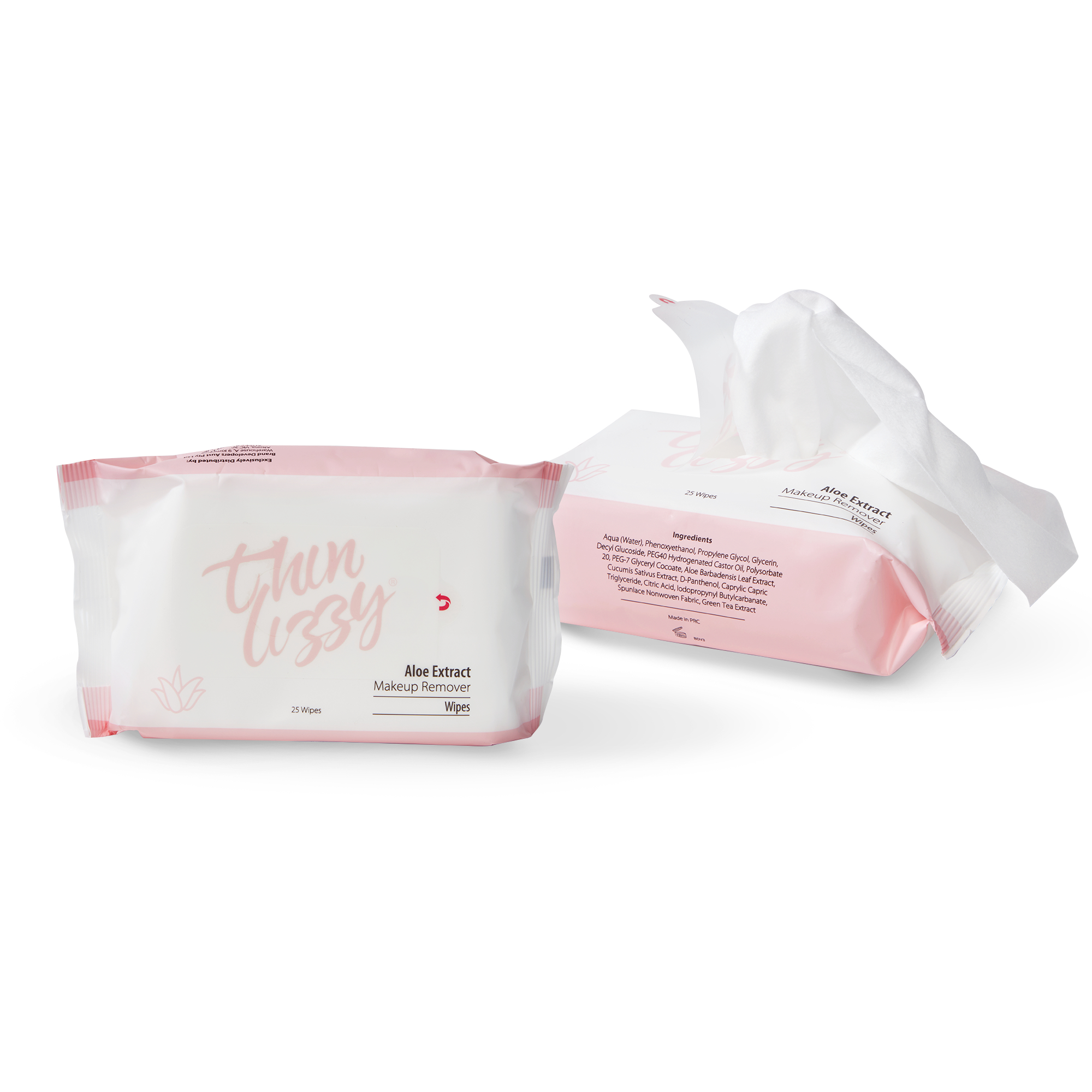 Thin Lizzy Make Up Wipes 1 pack