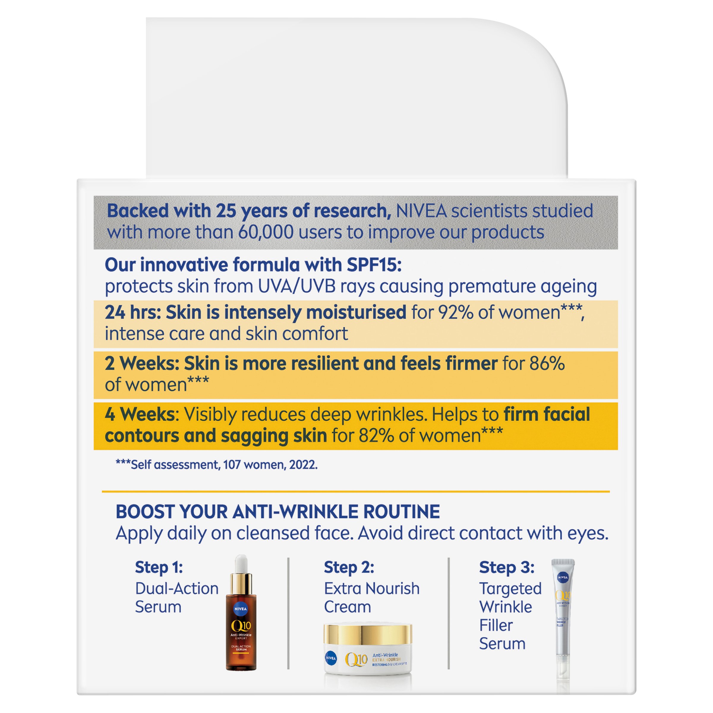 Nivea Q10 Anti-Wrinkle Extra Nourish Cream 50ml - Image 2