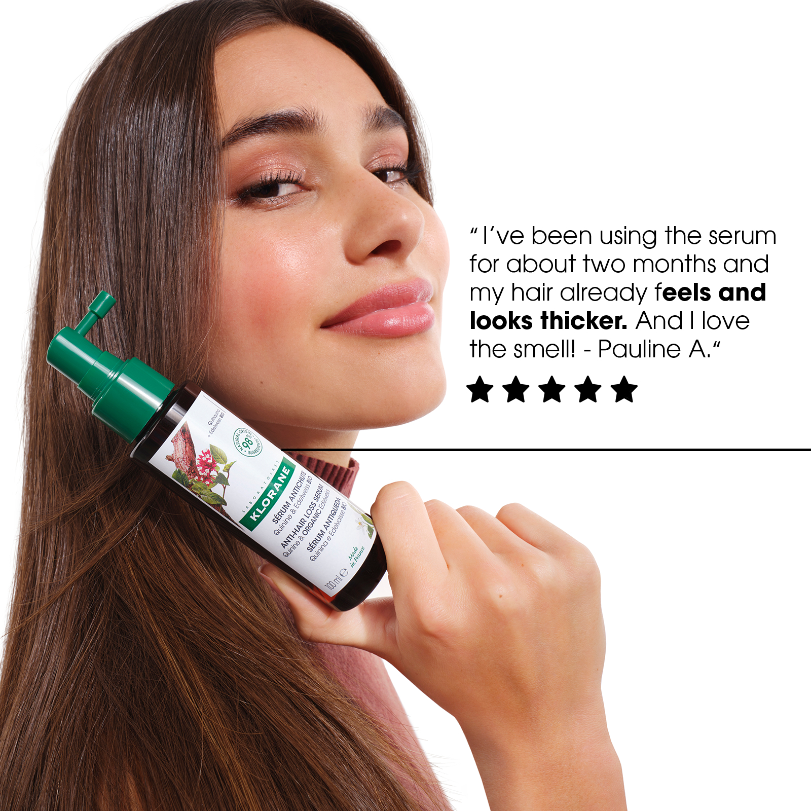 Klorane Strengthening Serum With Quinine & Organic Edelweiss Thinning Hair 100 ml - Image 5