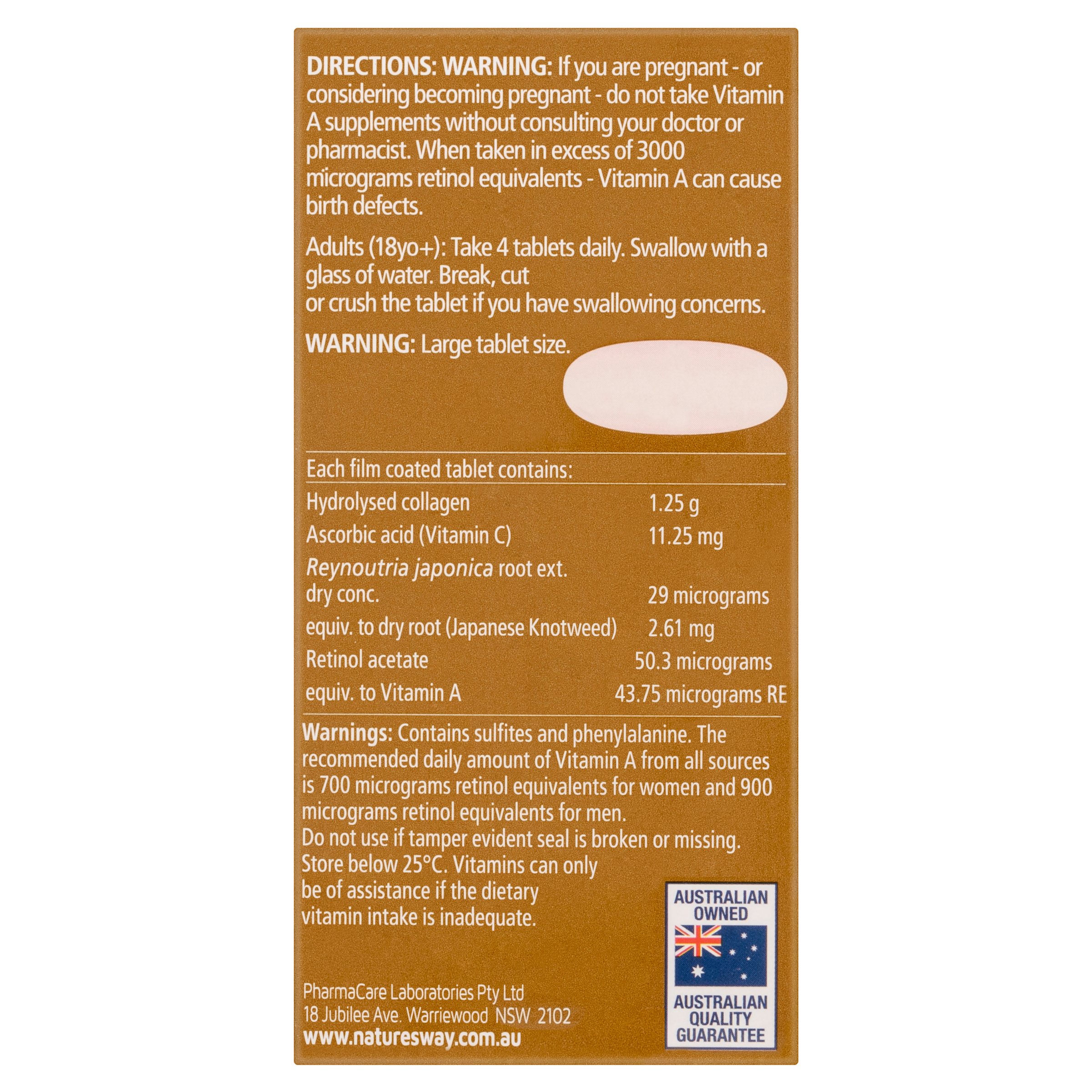 Nature's Way Beauty Collagen Mature Skin 60 tablets - Image 4