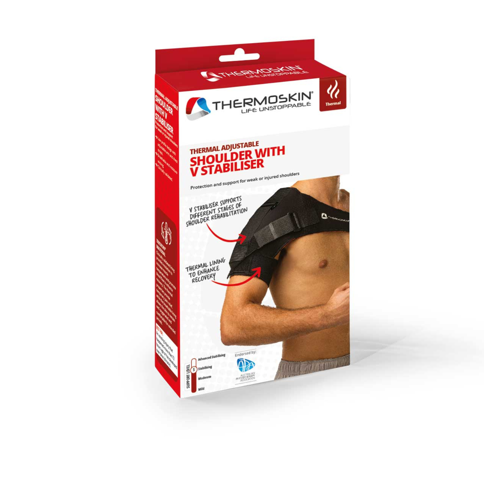 Thermoskin Adjustable Shoulder Stabiliser with Harness 1 each - Image 1