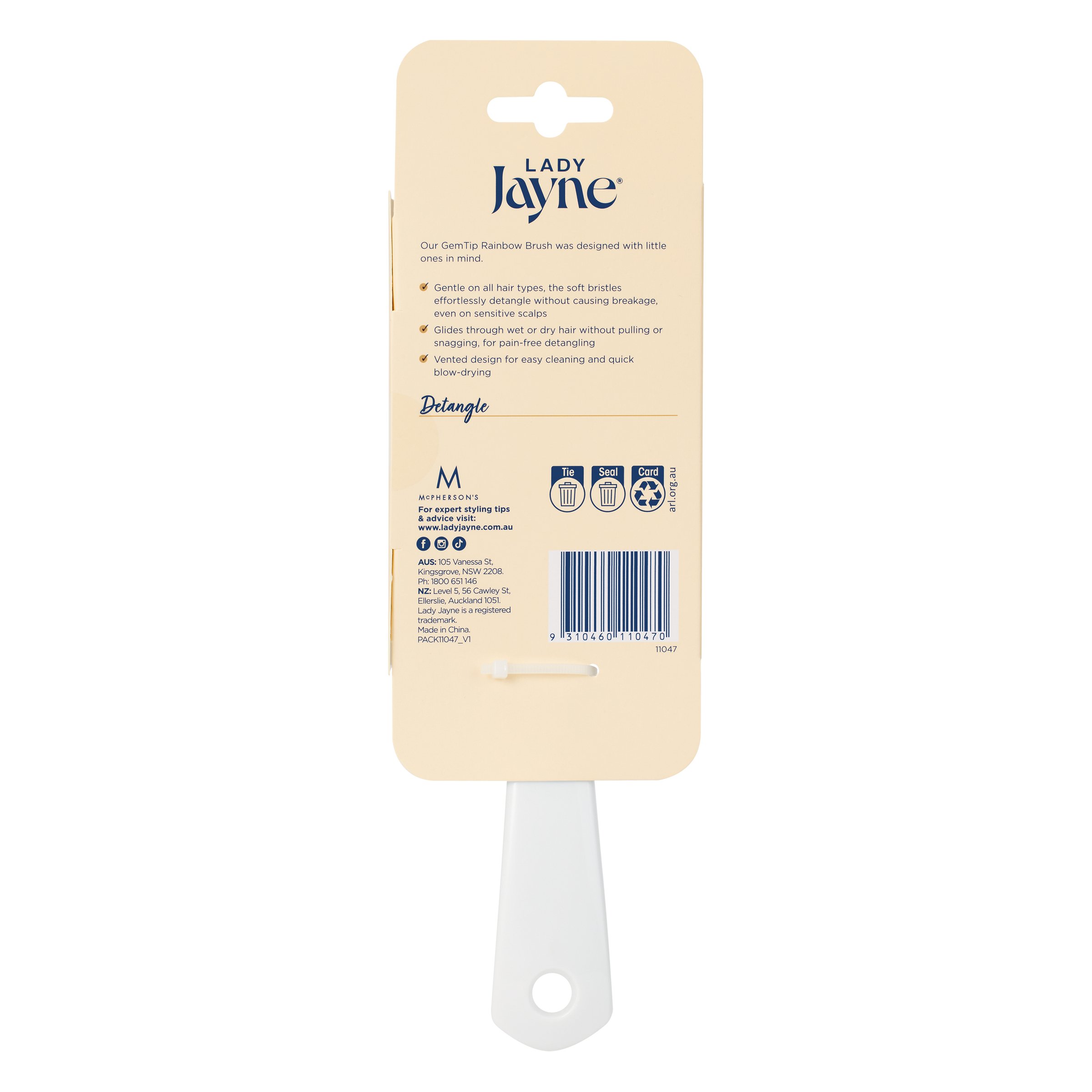 Lady Jayne Gem Tip Brush Large 1 each - Image 2