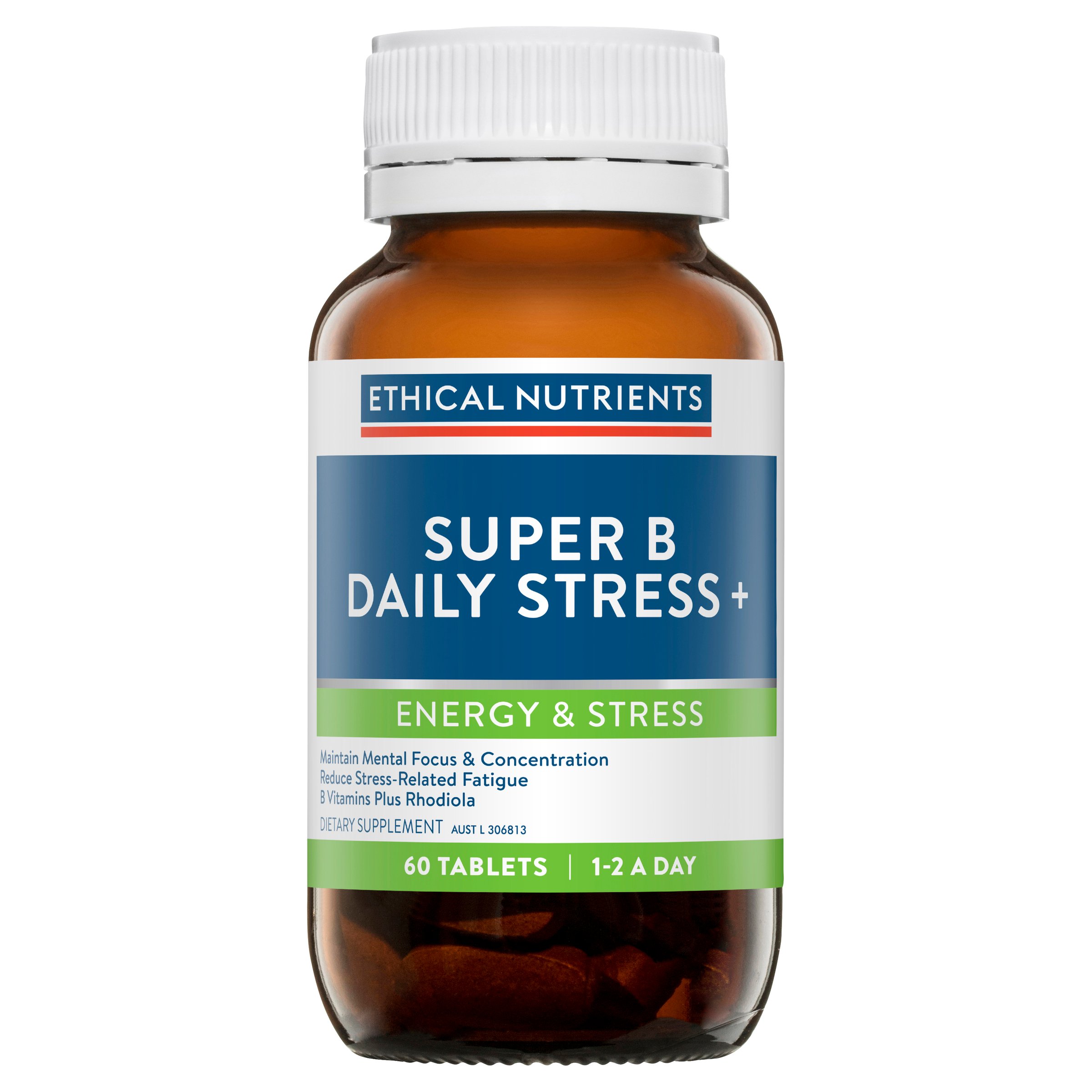 Ethical Nutrients Super B Daily Stress+ 60 tablets - Image 5