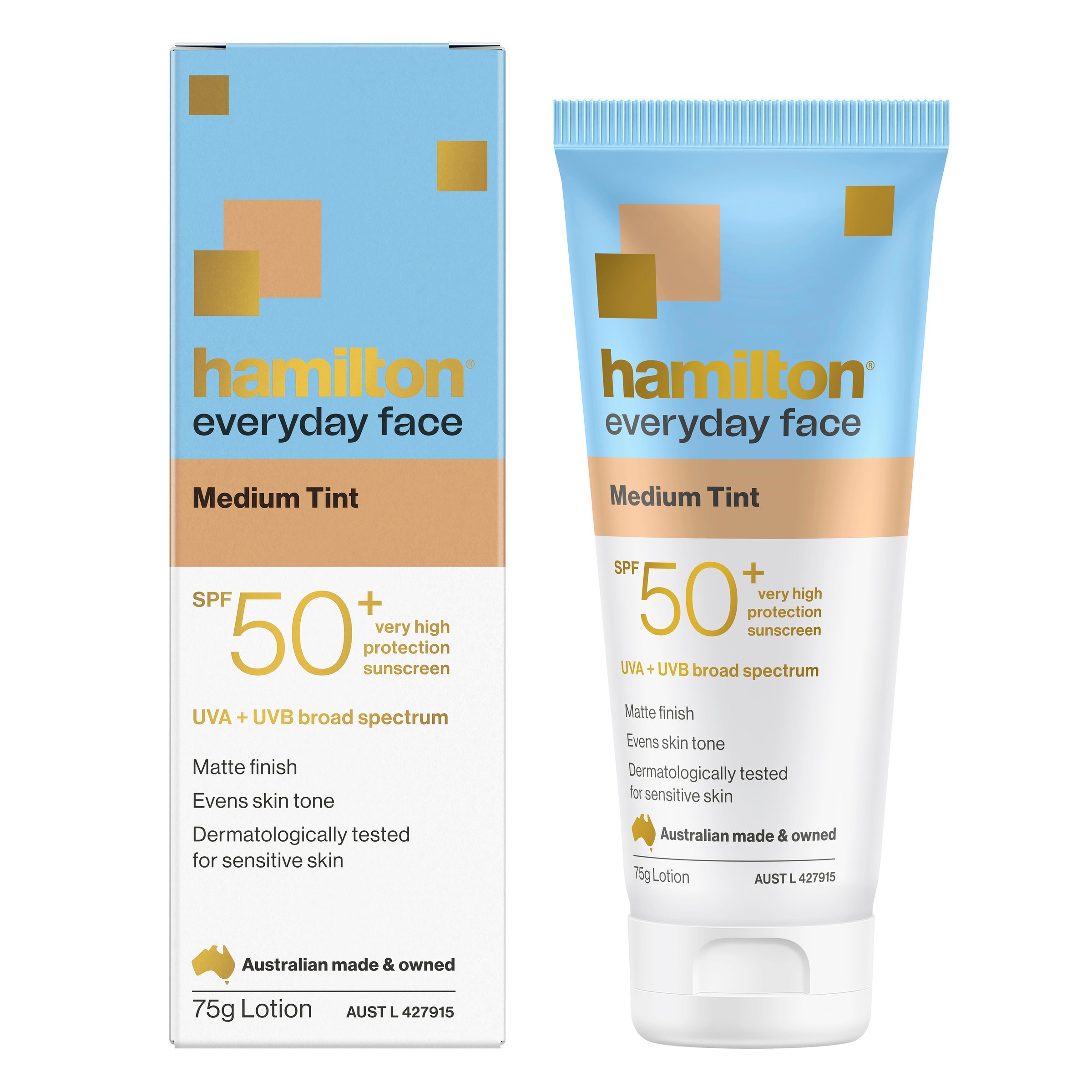 Hamilton Sun Everyday Face Medium Tint SPF50+ 75g - Image 1
