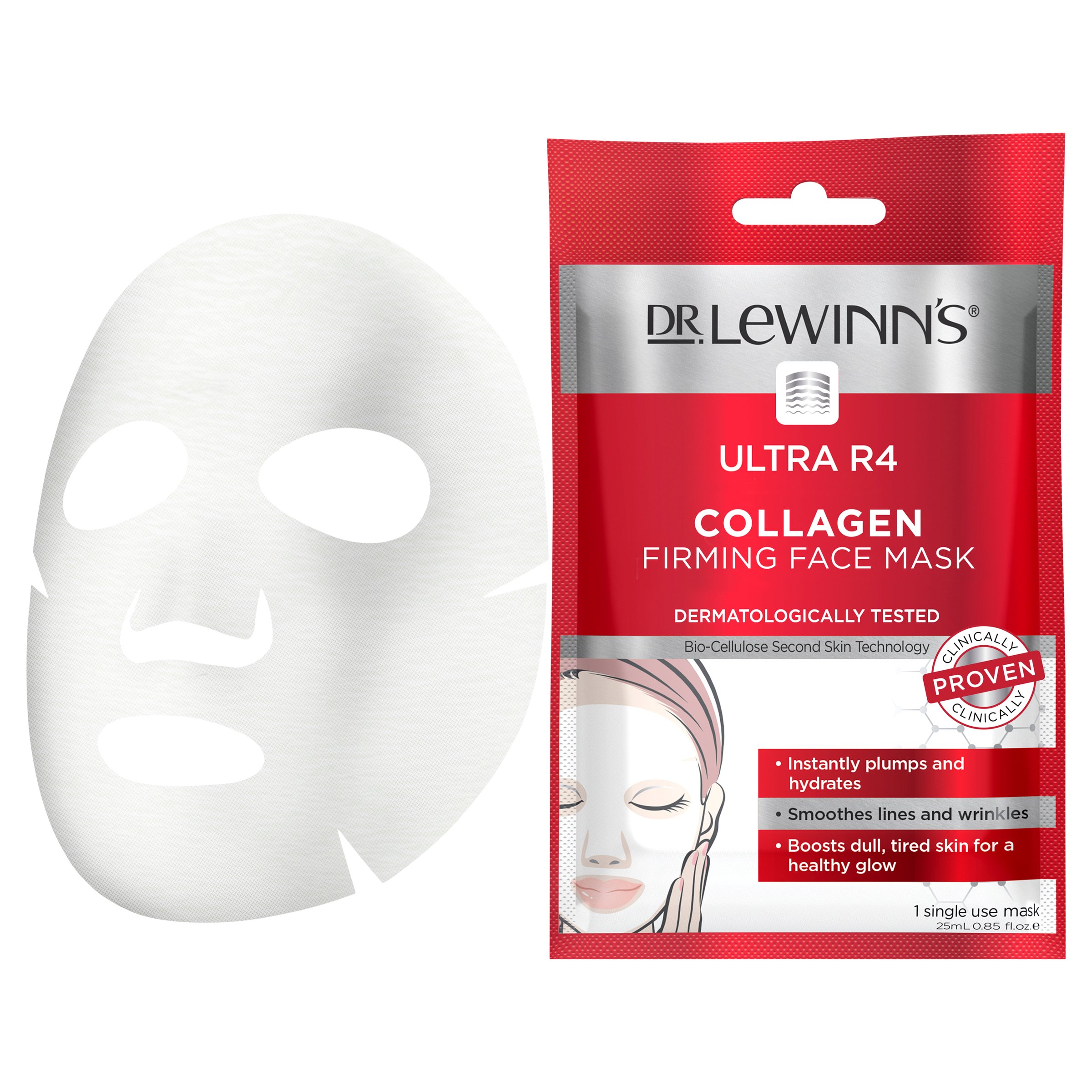 Dr. LeWinn's Ultra R4 Collagen Face Mask 1 pack - Image 6