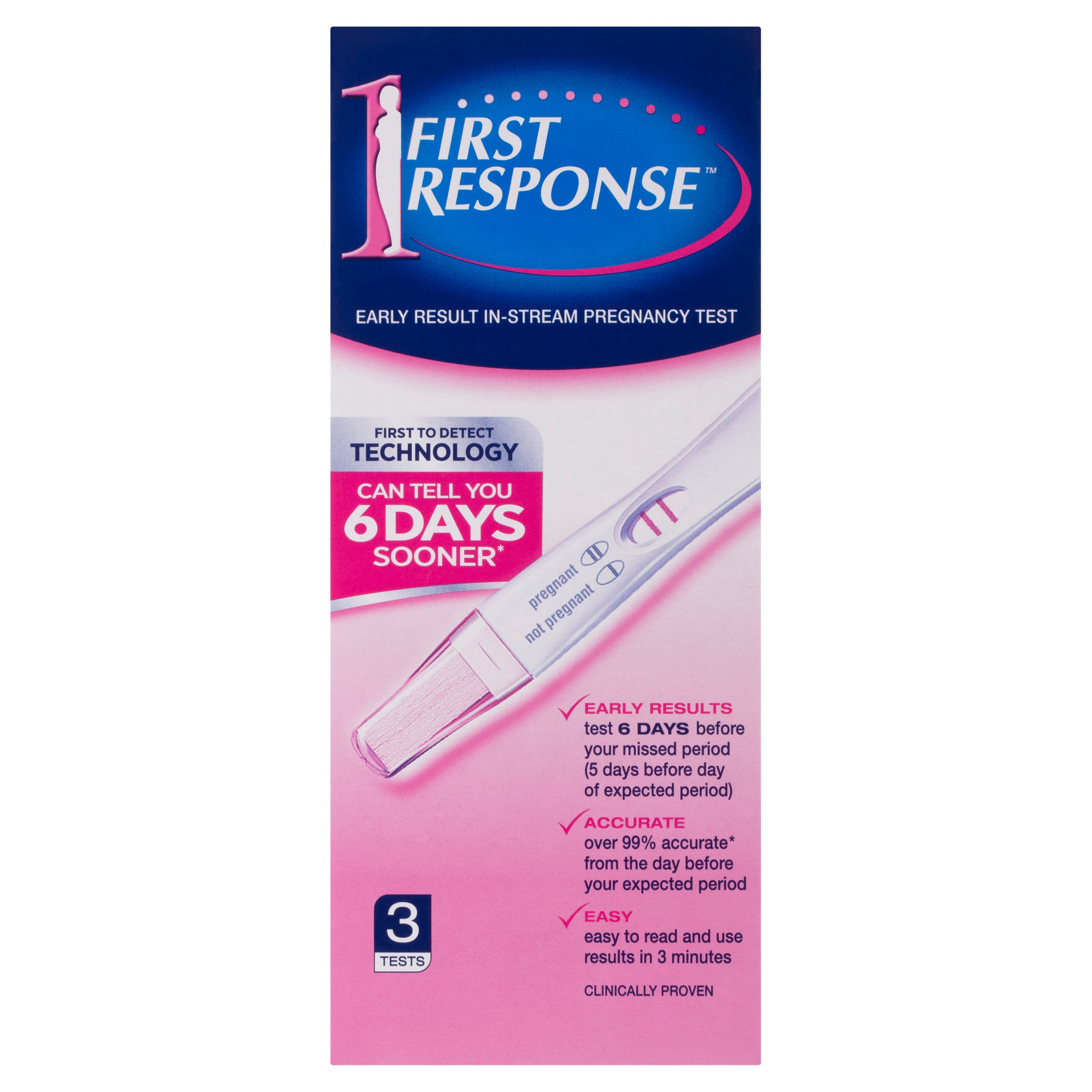 First Response Pregnancy Early Result Test In-Stream 3 pack - Image 6