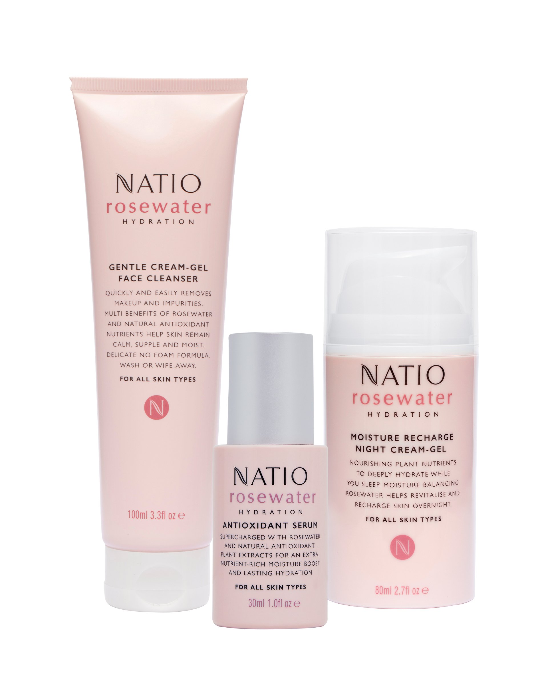 Natio Rosewater Adored Gift Set 4 piece - Image 2