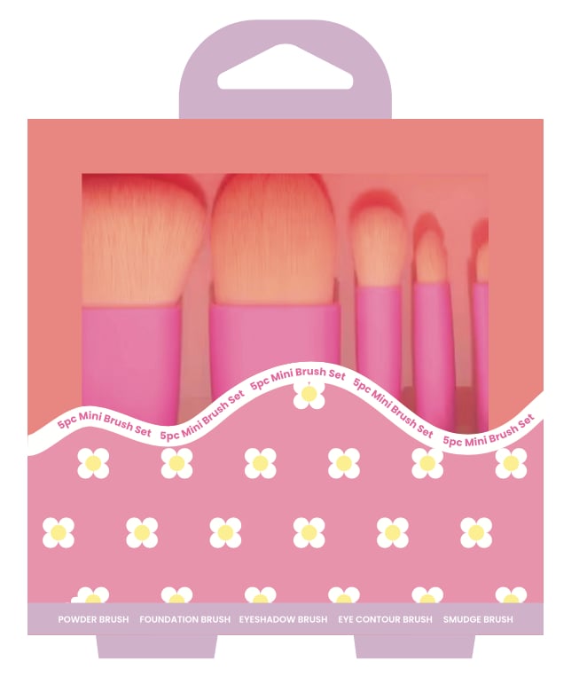 GFA Daisy Makeup Mini Brush Set 5 piece