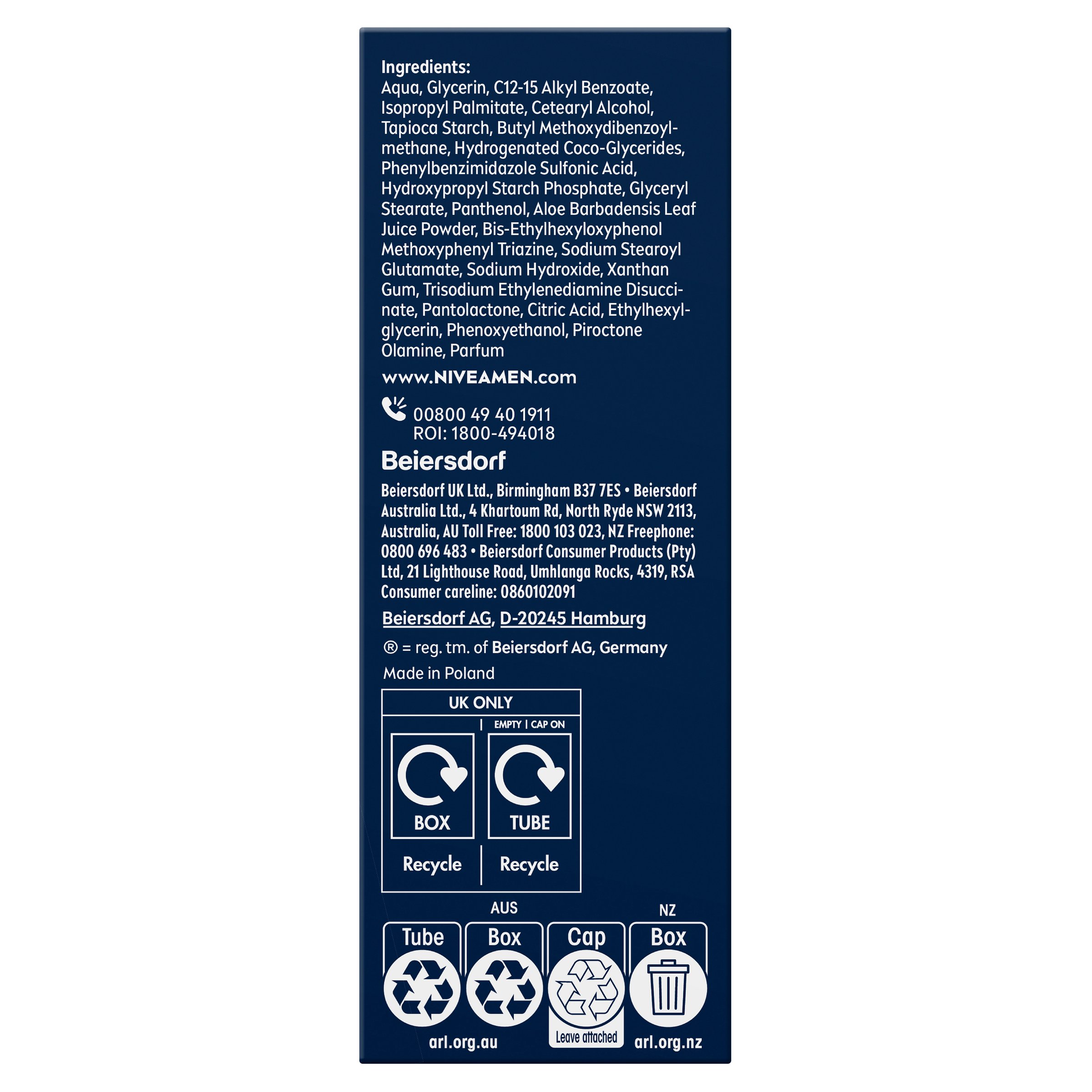 Nivea For Men Protective Moisturiser SPF15+ 75ml - Image 6