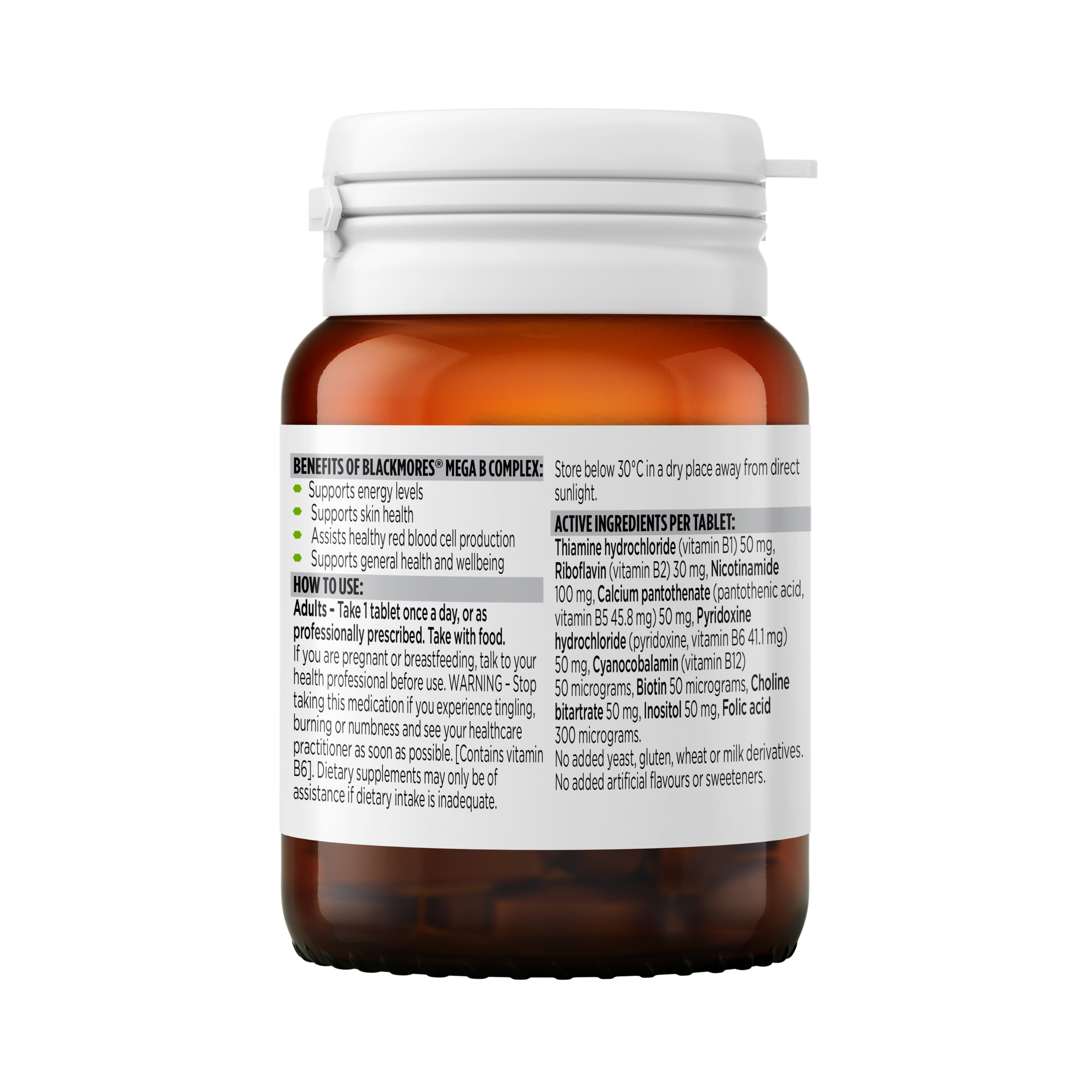 Blackmores Mega B Complex 31 tablets - Image 3